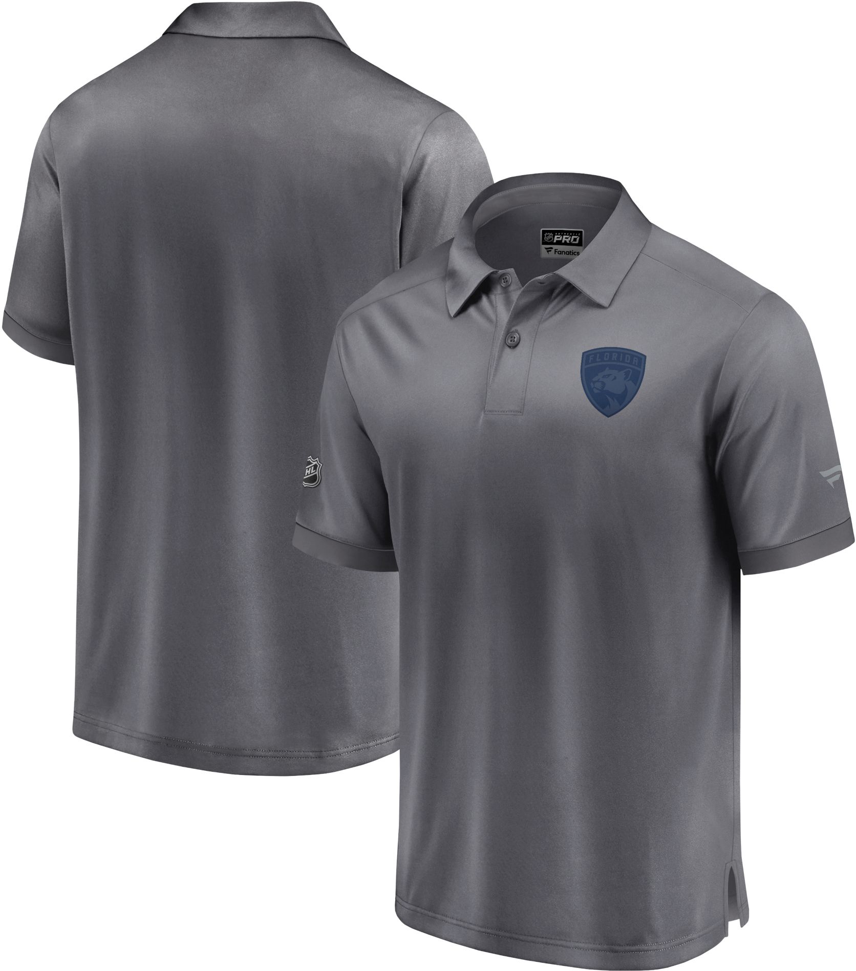 NHL Adult Florida Panthers Tonal Primary Gray Polo product image