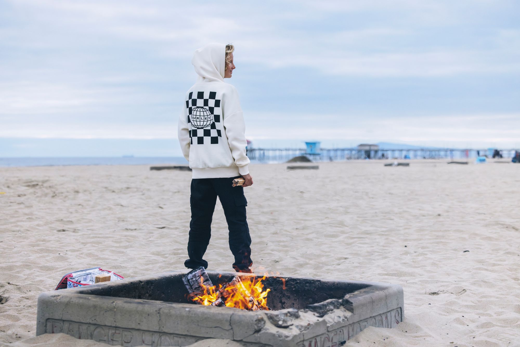 Hurley Boys' Oversized Graphic Pullover Hoodie product image