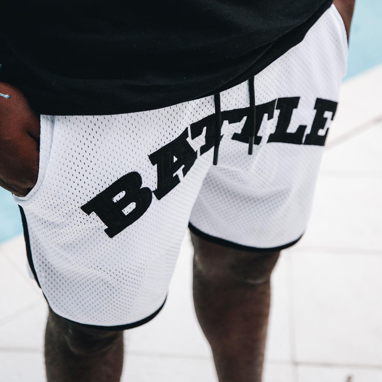 Battle Sports Premium Mesh Football Shorts product image