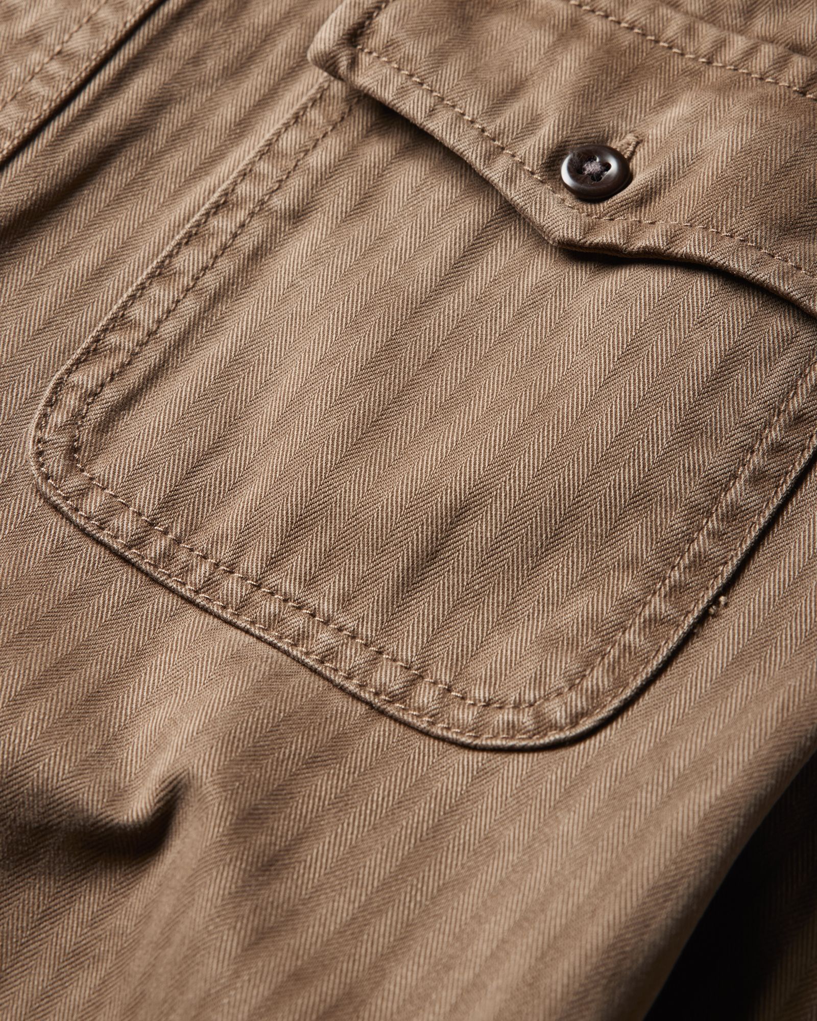 Huckberry Men's Washed Herringbone Shirt product image