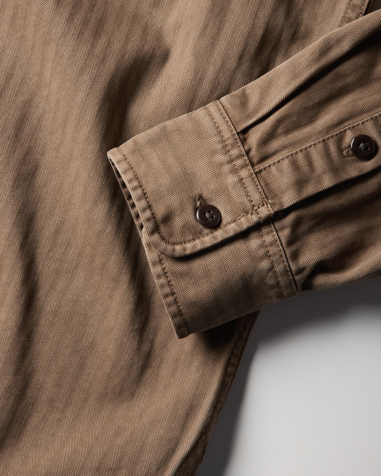 Huckberry Men's Washed Herringbone Shirt product image