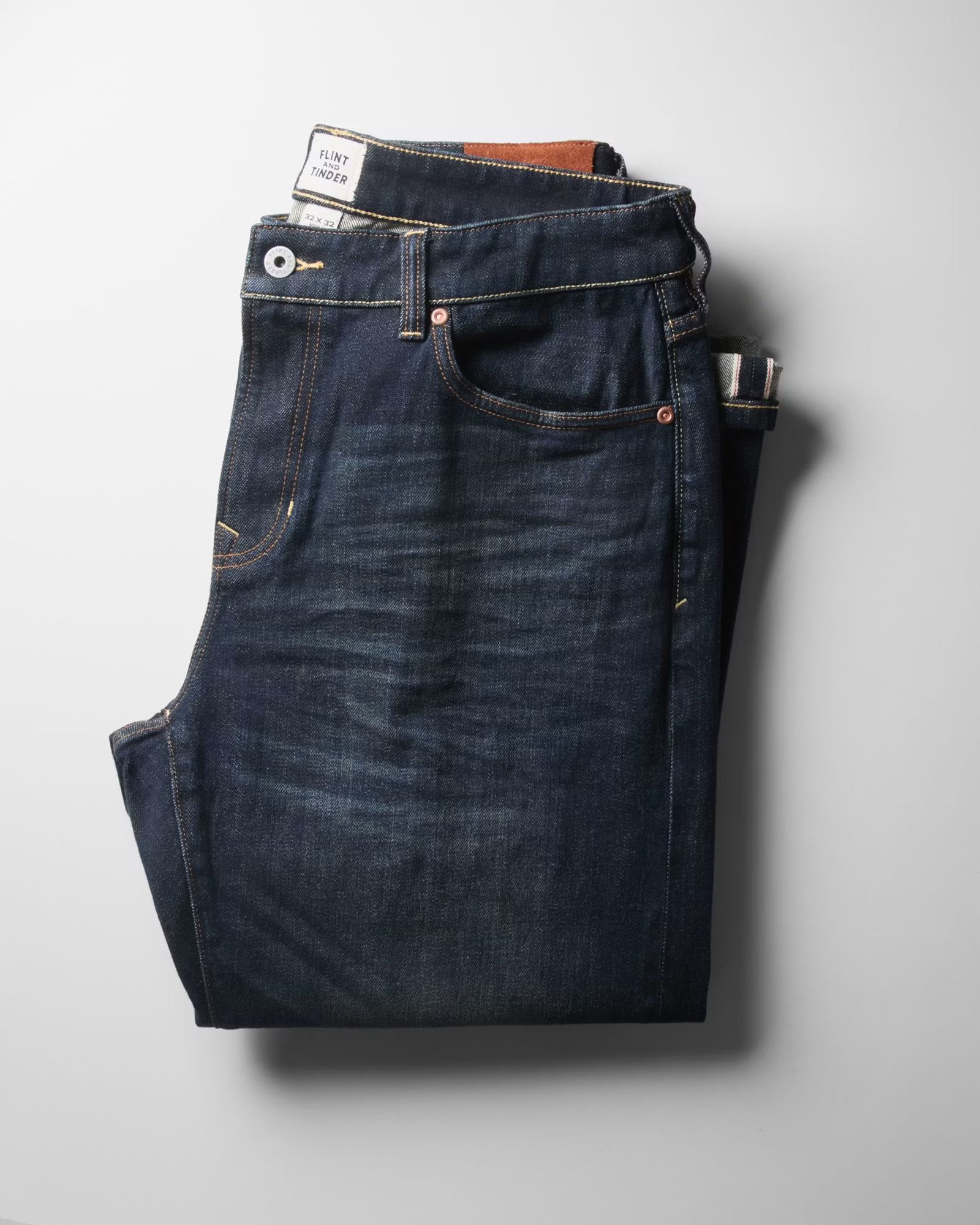 Huckberry Men's Stretch Selvedge Denim HB Straight Fit Pant by Flint and Tinder product image