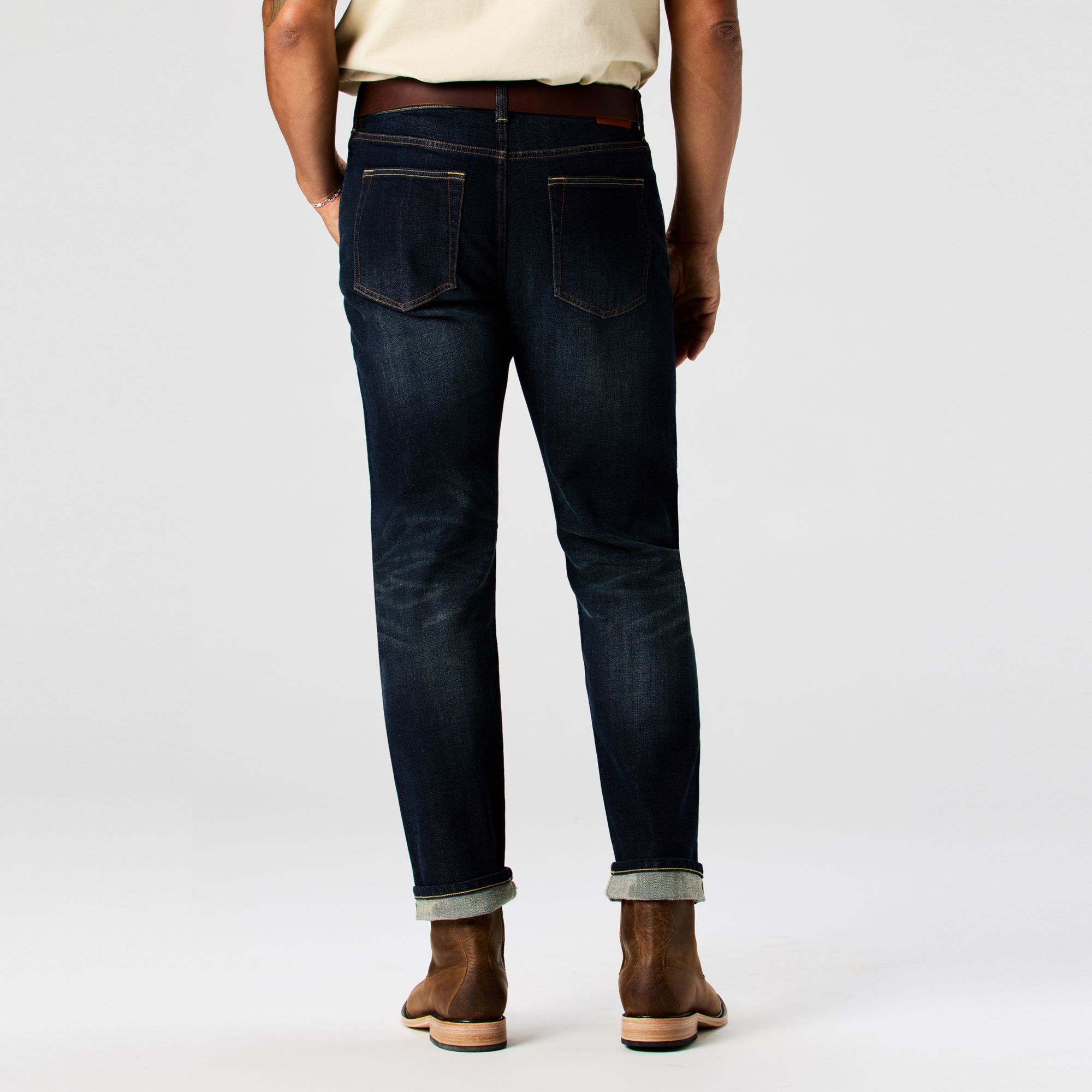 Huckberry Men's Stretch Selvedge Denim HB Straight Fit Pant by Flint and Tinder product image
