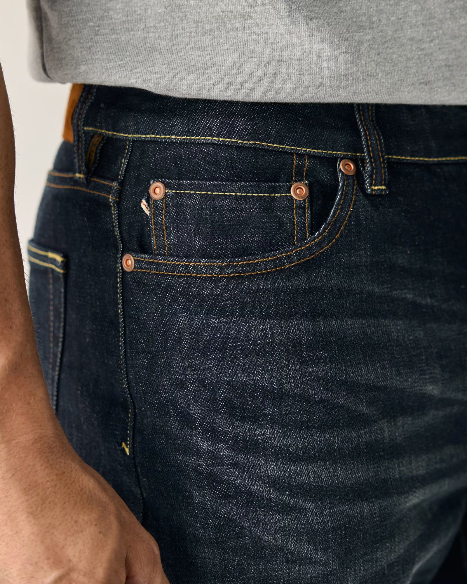Huckberry Men's Stretch Selvedge Denim HB Straight Fit Pant by Flint and Tinder product image