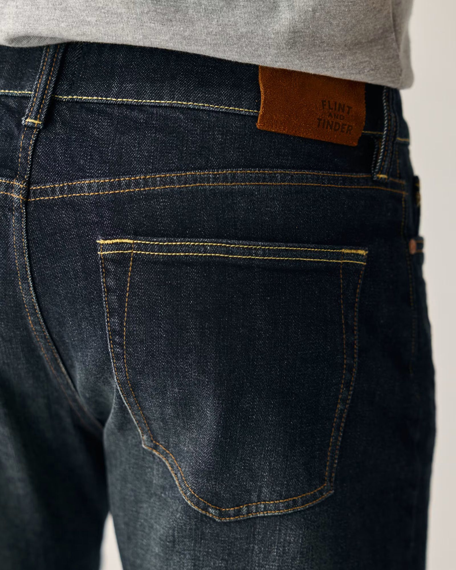 Huckberry Men's Stretch Selvedge Denim HB Straight Fit Pant by Flint and Tinder product image