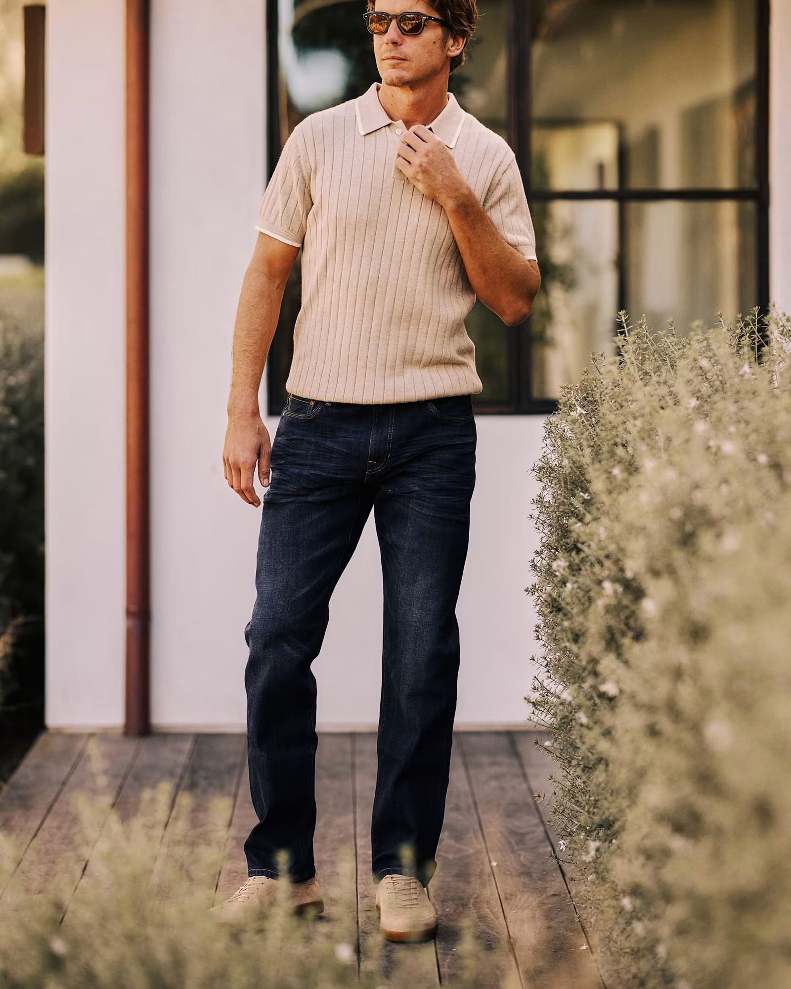 Huckberry Men's Stretch Selvedge Denim HB Straight Fit Pant by Flint and Tinder product image