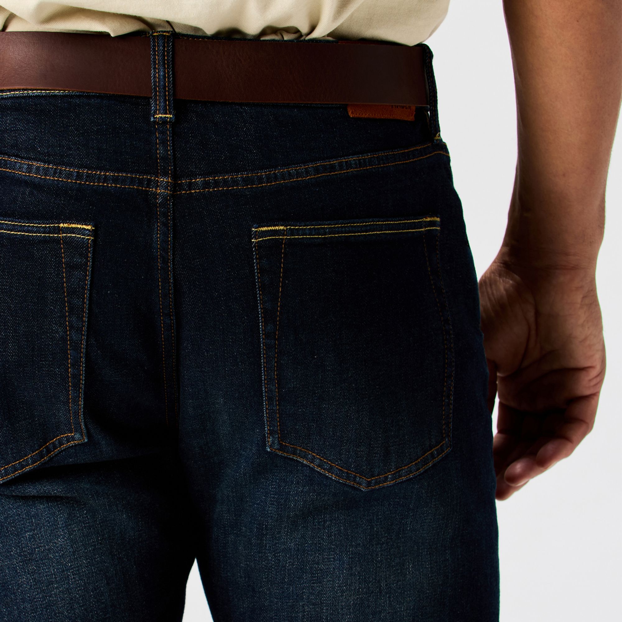 Huckberry Men's Stretch Selvedge Denim HB Athletic Straight Fit Pant by Flint and Tinder product image