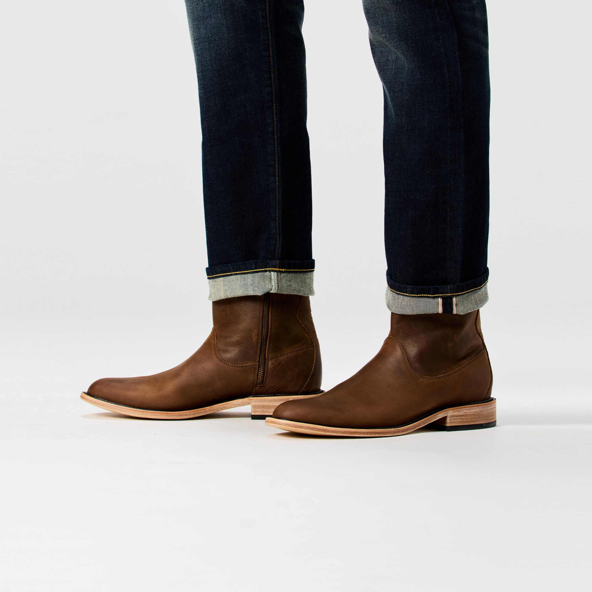 Huckberry Men's Stretch Selvedge Denim HB Athletic Straight Fit Pant by Flint and Tinder product image