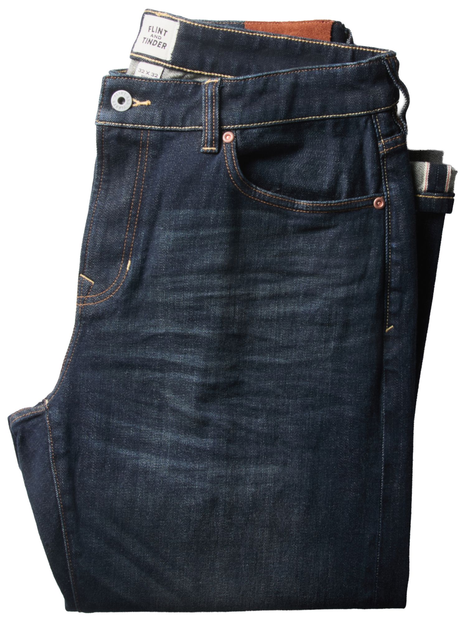 Huckberry Men's Stretch Selvedge Denim HB Athletic Straight Fit Pant by Flint and Tinder product image