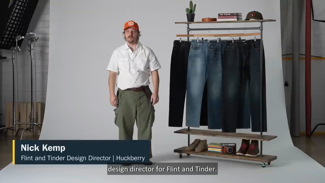 Huckberry Men's Stretch Selvedge Denim HB Athletic Straight Fit Pant by Flint and Tinder product
