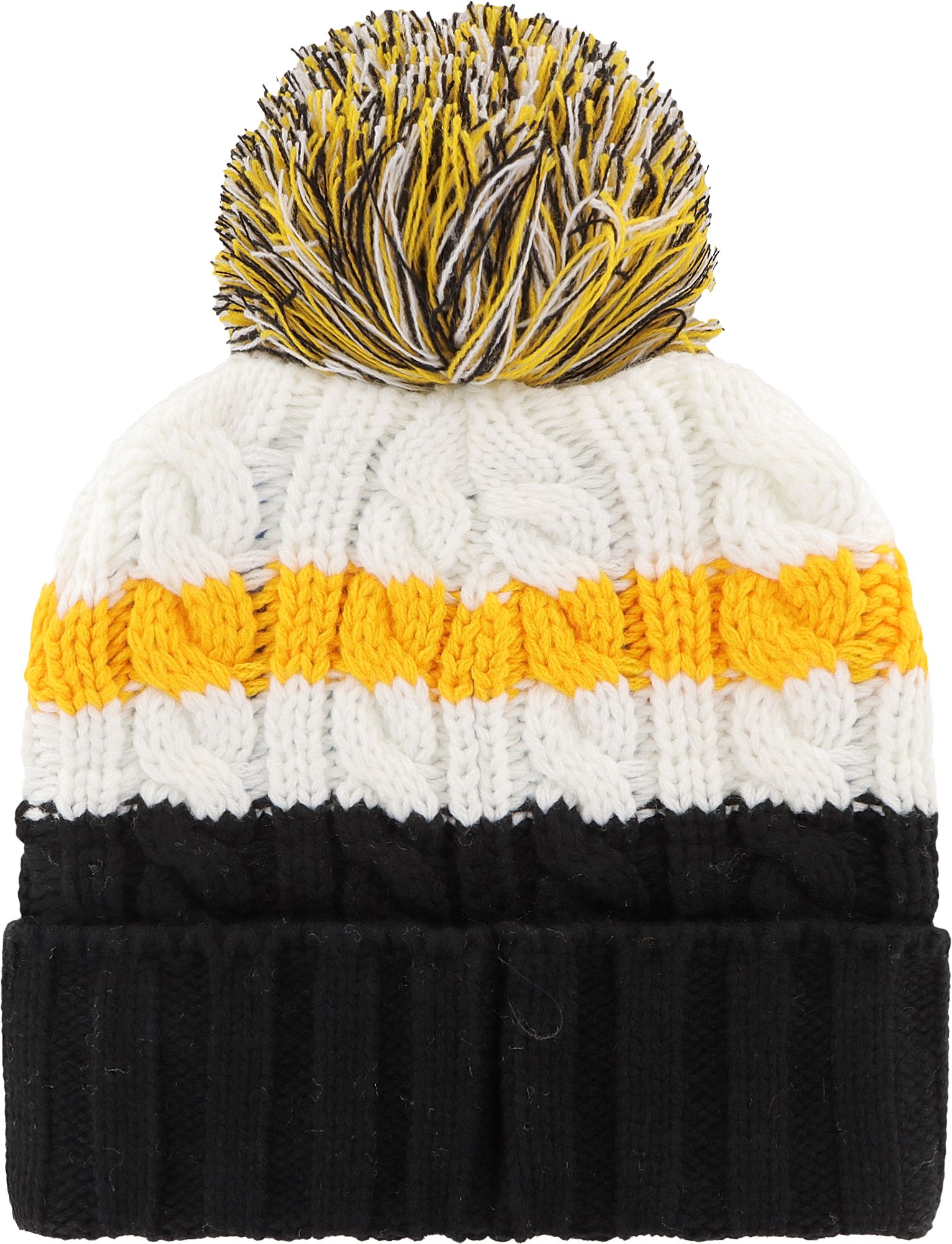 '47 Women's Pittsburgh Steelers White Ashfield Knit Beanie