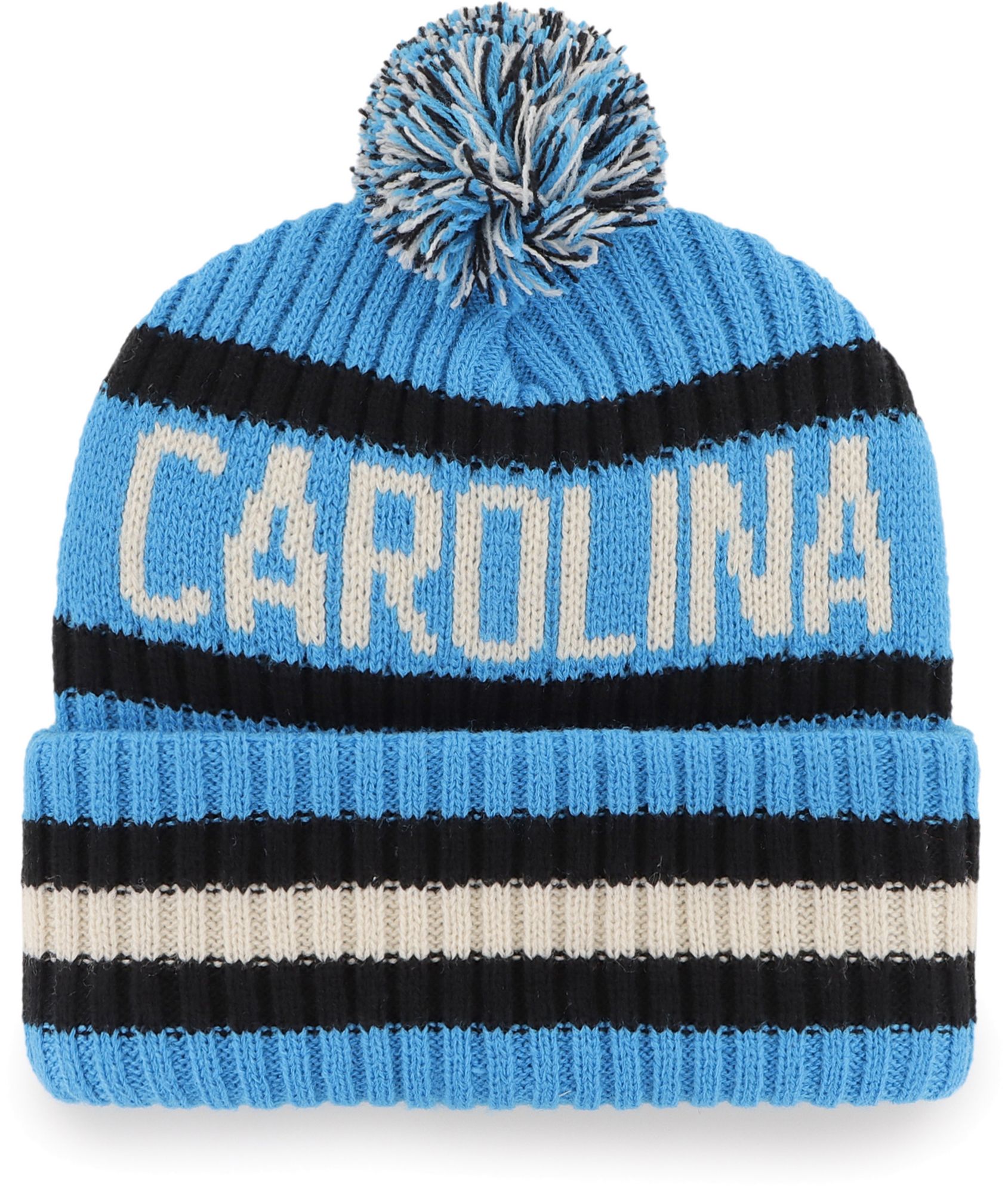 ‘47 Men's Carolina Panthers Bering Blue Cuffed Knit Beanie product image