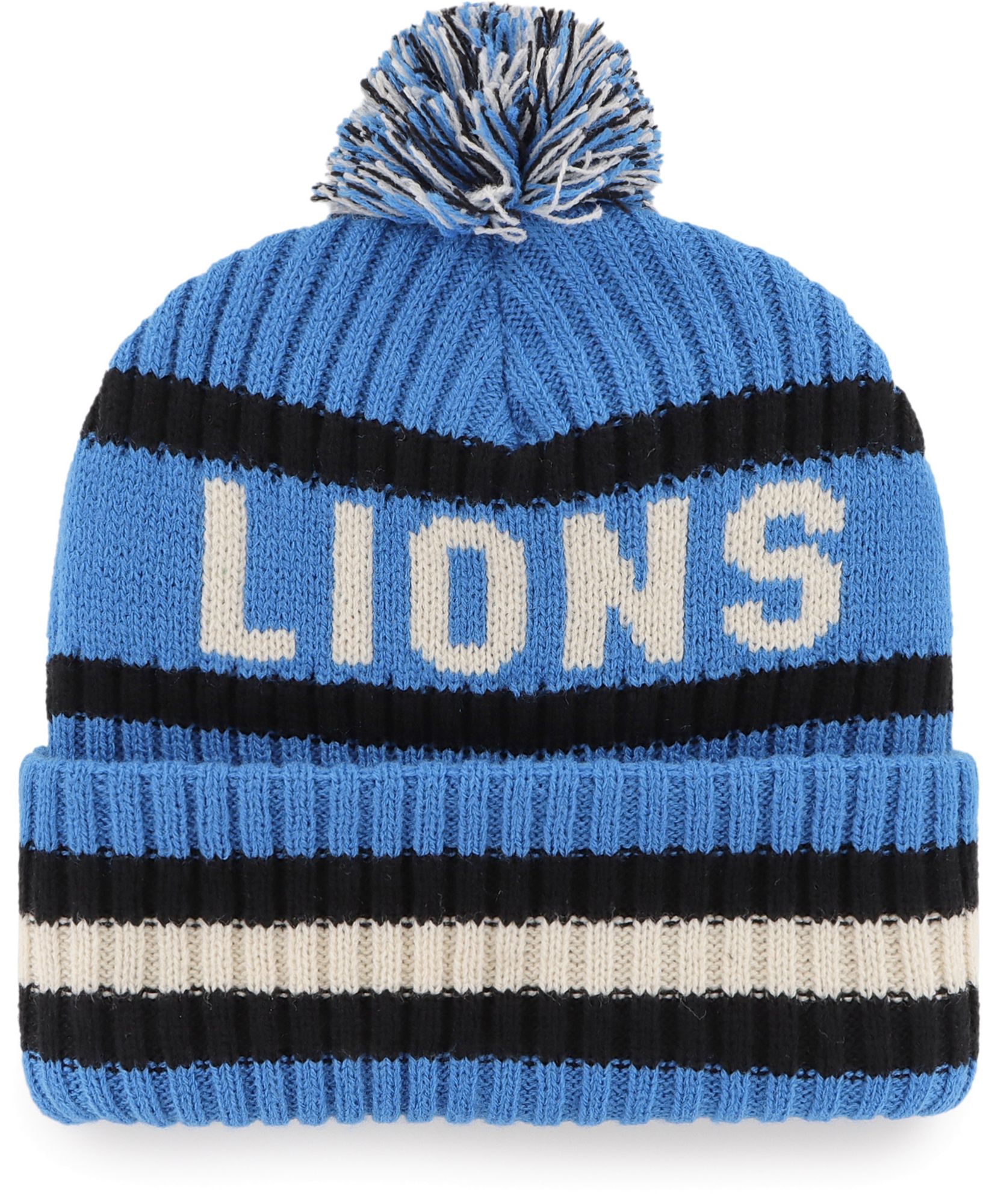 ‘47 Men's Detroit Lions Bering Blue Cuffed Knit Hat product image