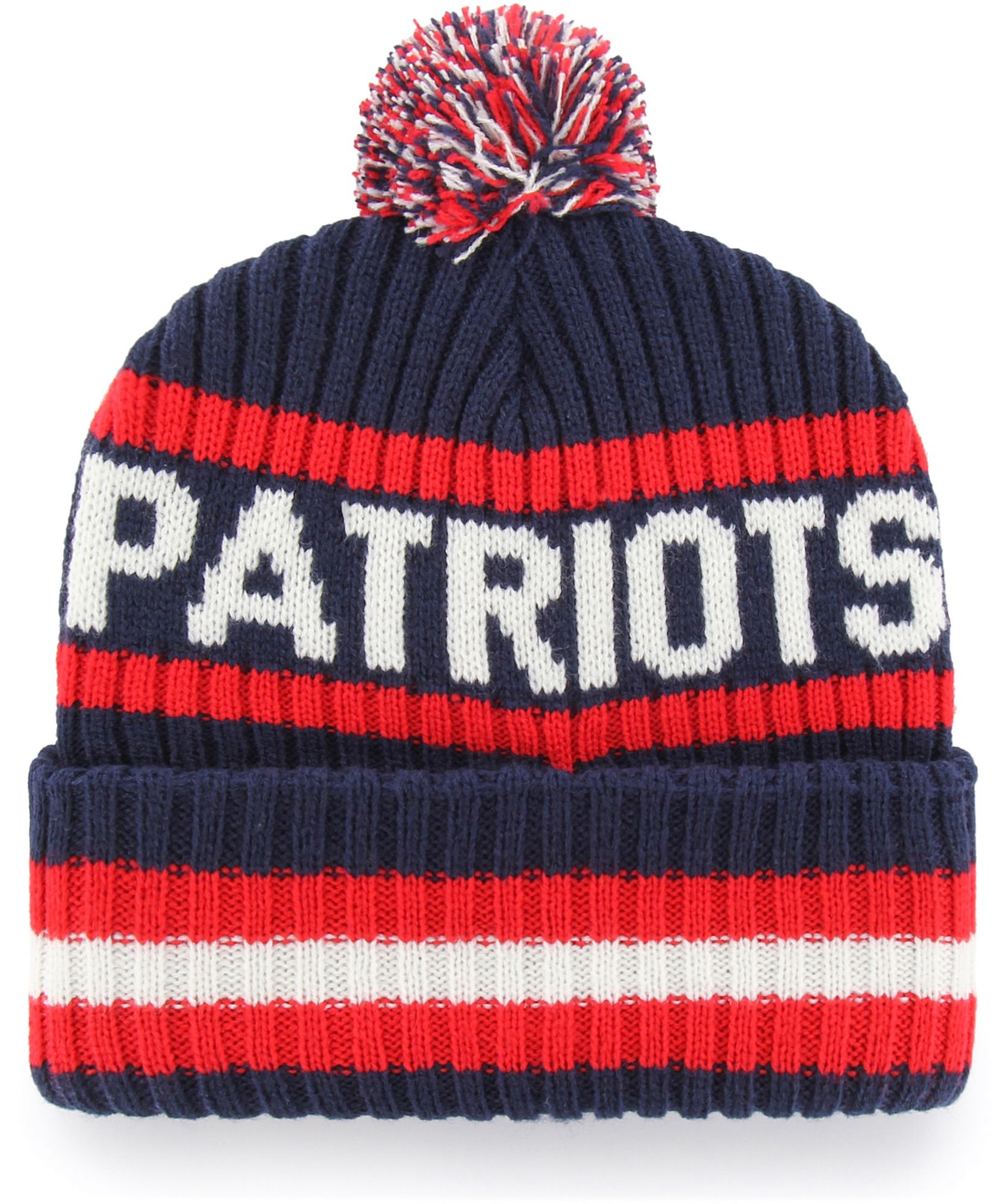 ‘47 Men's New England Patriots Bering Navy Cuffed Knit Beanie product image