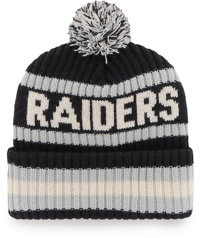 Las Vegas Raiders Men's New Era Sport Cuffed Pom Knit Hat