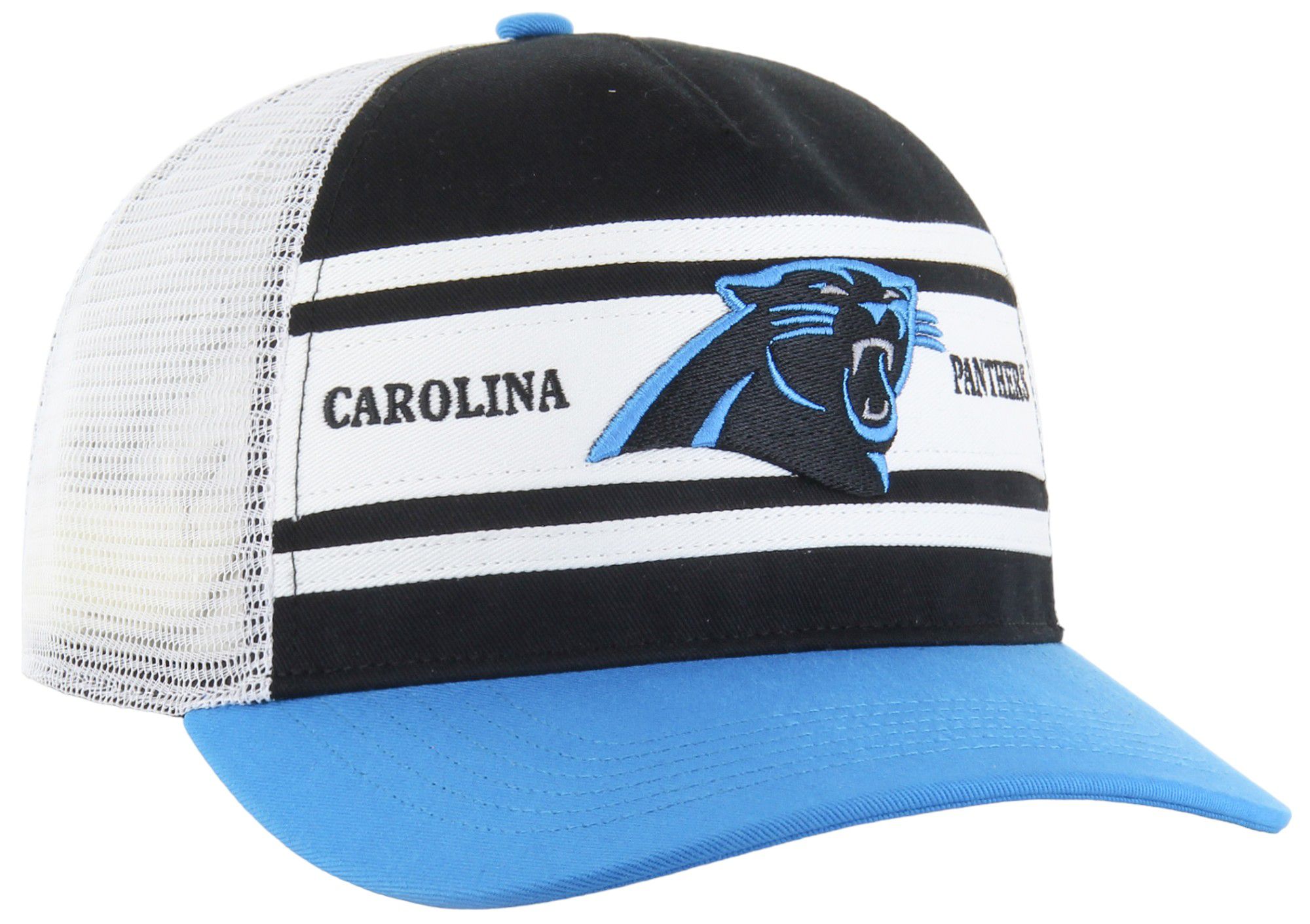 '47 Men's Carolina Panthers Super Stripe Hitch Black Adjustable Hat product image
