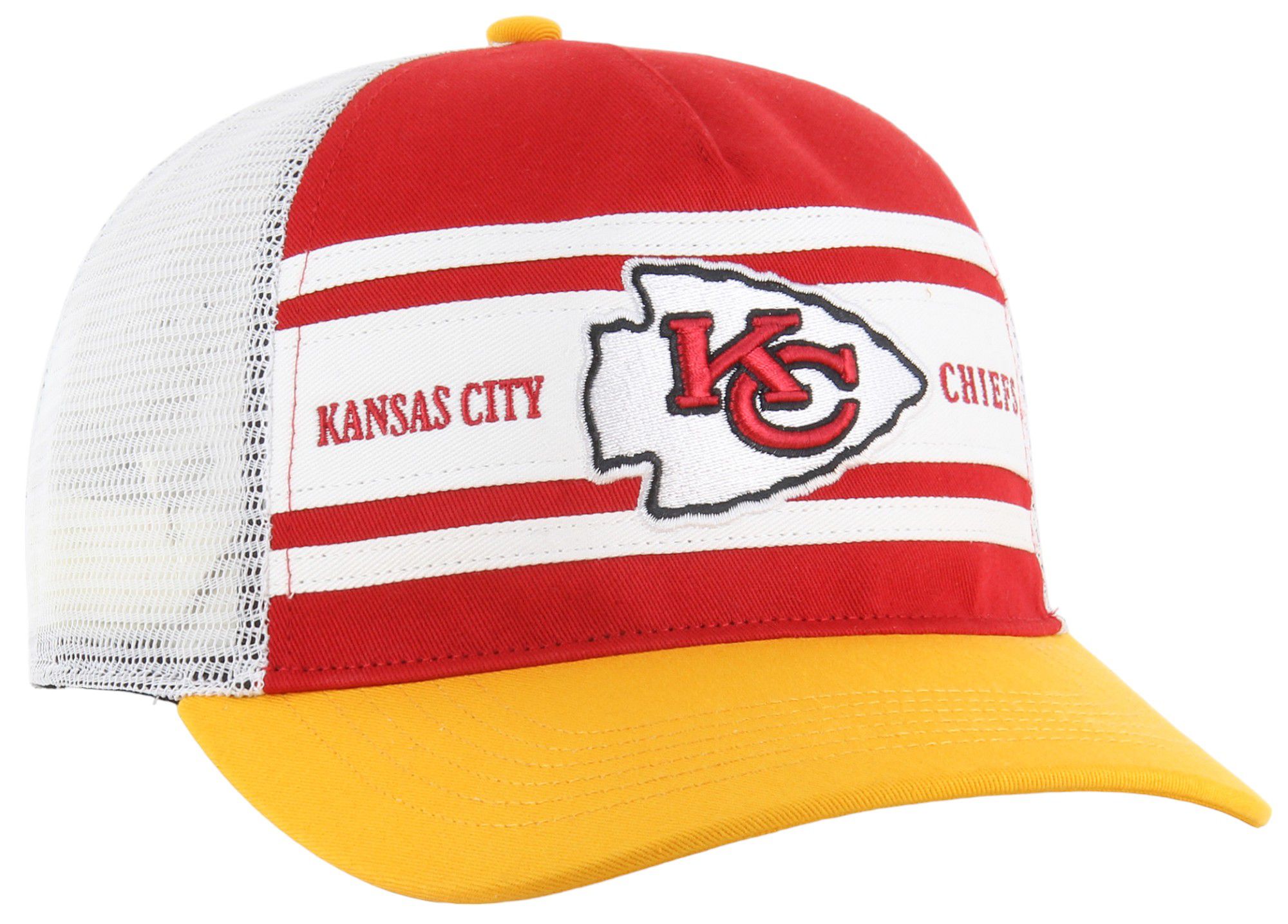 '47 Men's Kansas City Chiefs Super Stripe Hitch Red Adjustable Hat product image