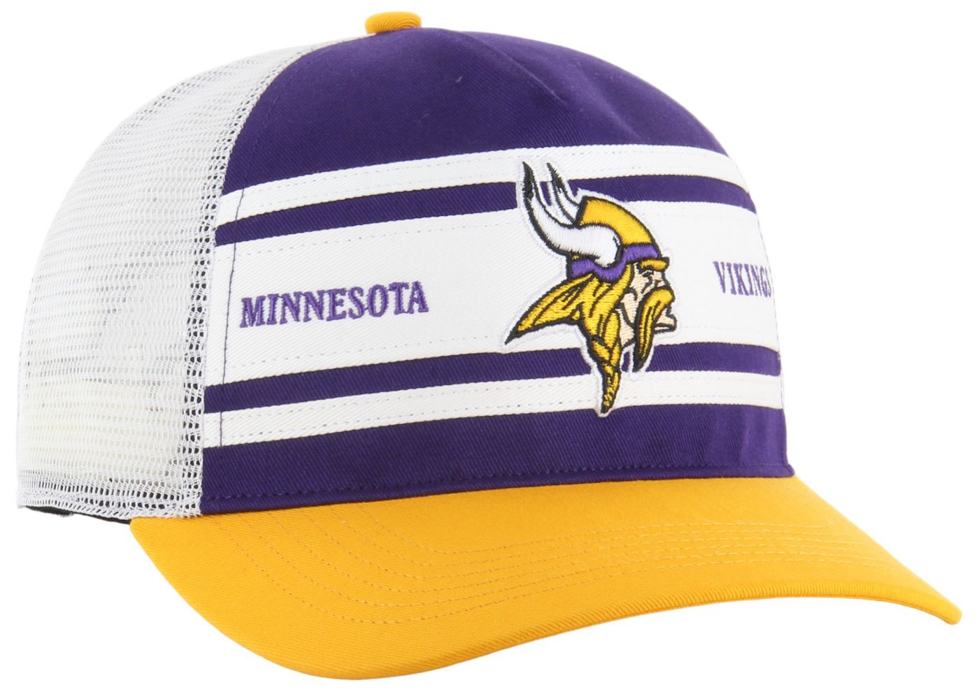 47 Men s Minnesota Vikings Super Stripe Hitch Purple Adjustable Hat Dick s Sporting Goods