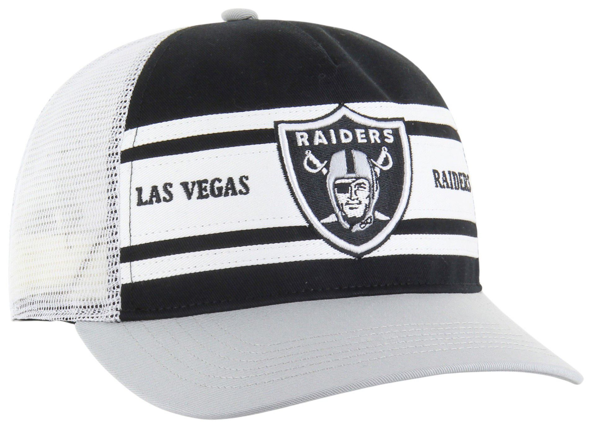 '47 Adult Las Vegas Raiders Black Super Stripe Hitch RF Adjustable Hat product image