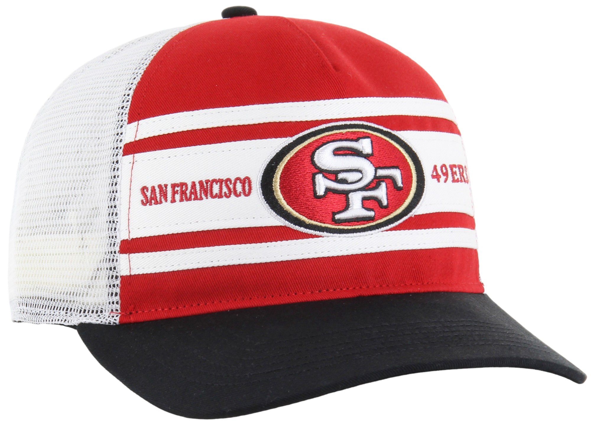 '47 Men's San Francisco 49ers Super Stripe Hitch Red Adjustable Hat product image
