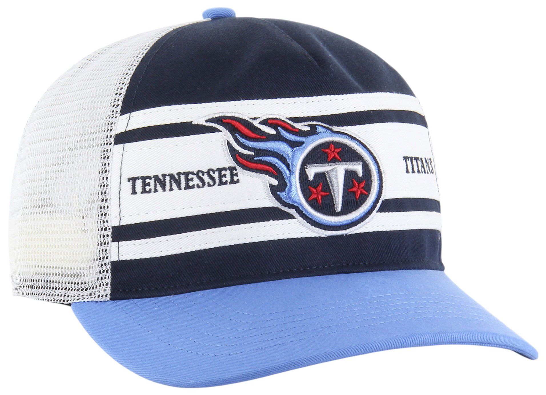 47 Adult Tennessee Titans Navy Super Stripe Hitch RF Adjustable Hat product image