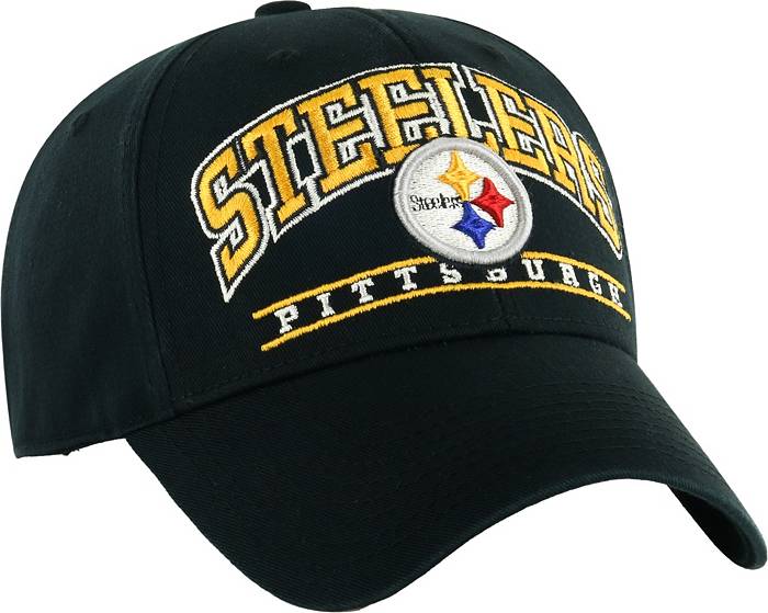 Preschool '47 Black Pittsburgh Steelers Logo MVP Adjustable Hat - OSFA 