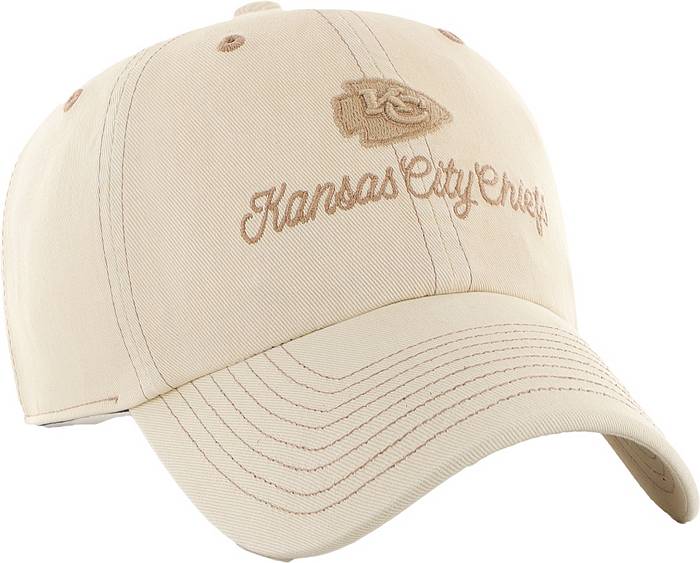 47 Women's Kansas City Chiefs Haze Clean Up Beige Adjustable Hat