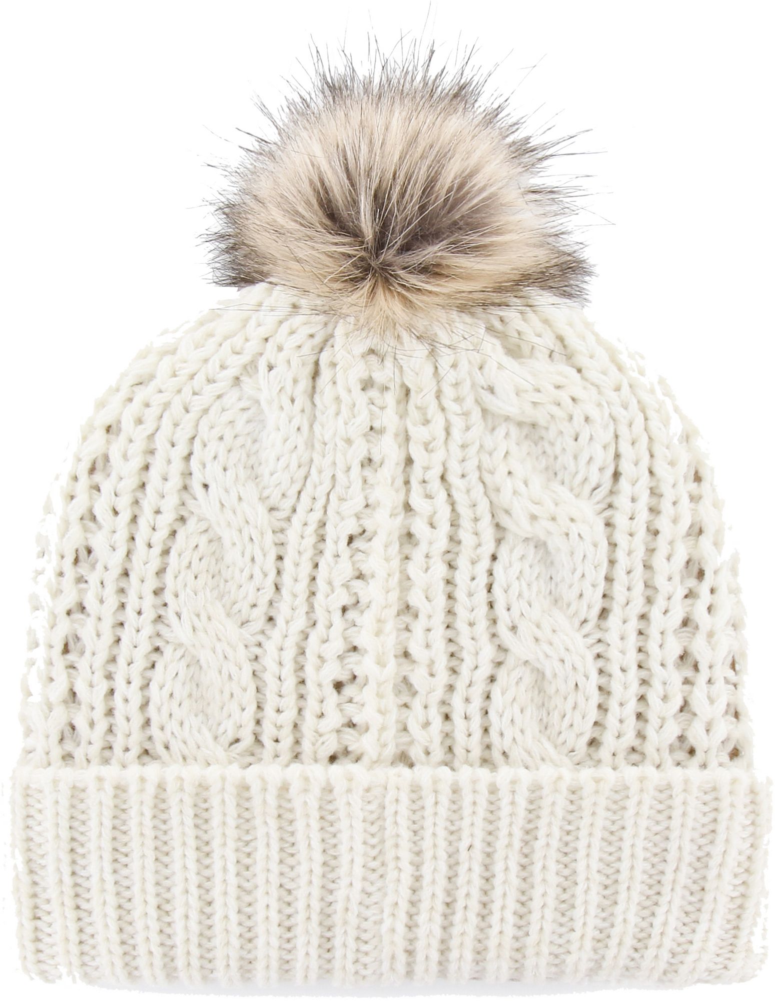 '47 Women's Arizona Cardinals White Cuffed Meeko Knit Beanie product image