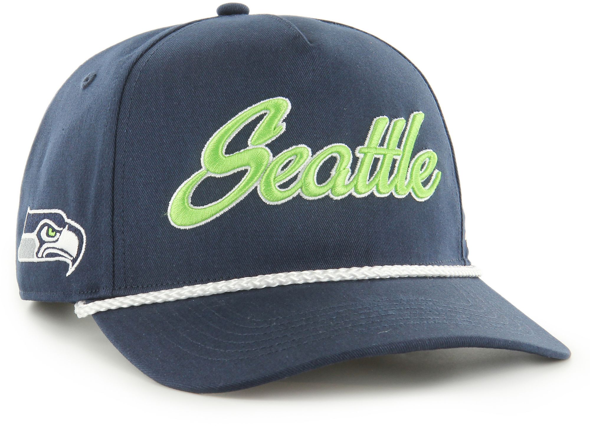 '47 Men's Seattle Seahawks Navy Overhand Hitch Adjustable Hat product image