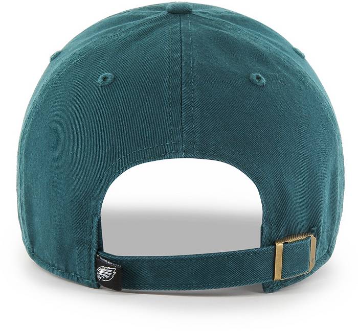 Men's '47 Green Philadelphia Eagles Leather Head Flex Hat