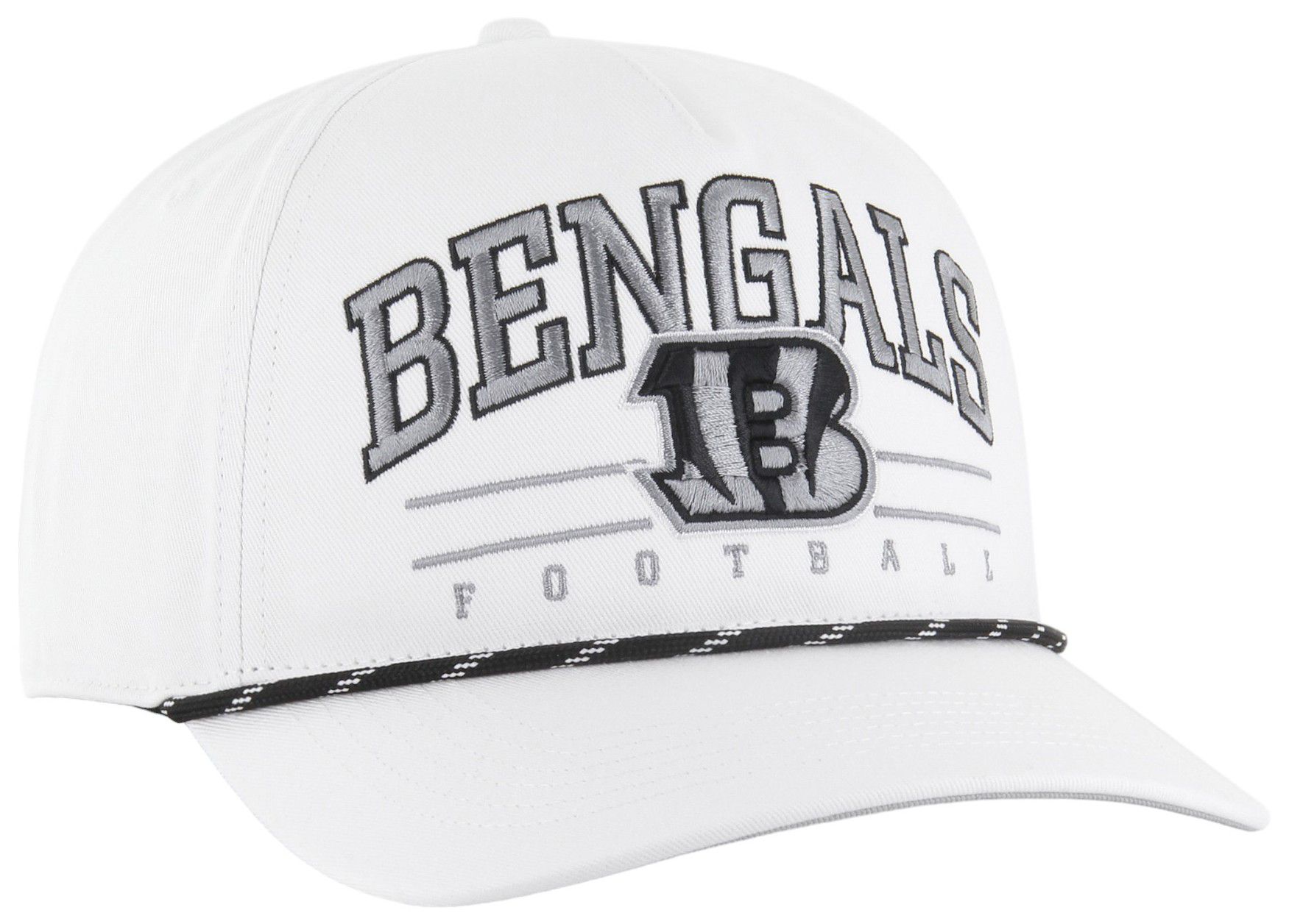 '47 Adult Cincinnati Bengals Roscoe White Hitch Adjustable Hat product image
