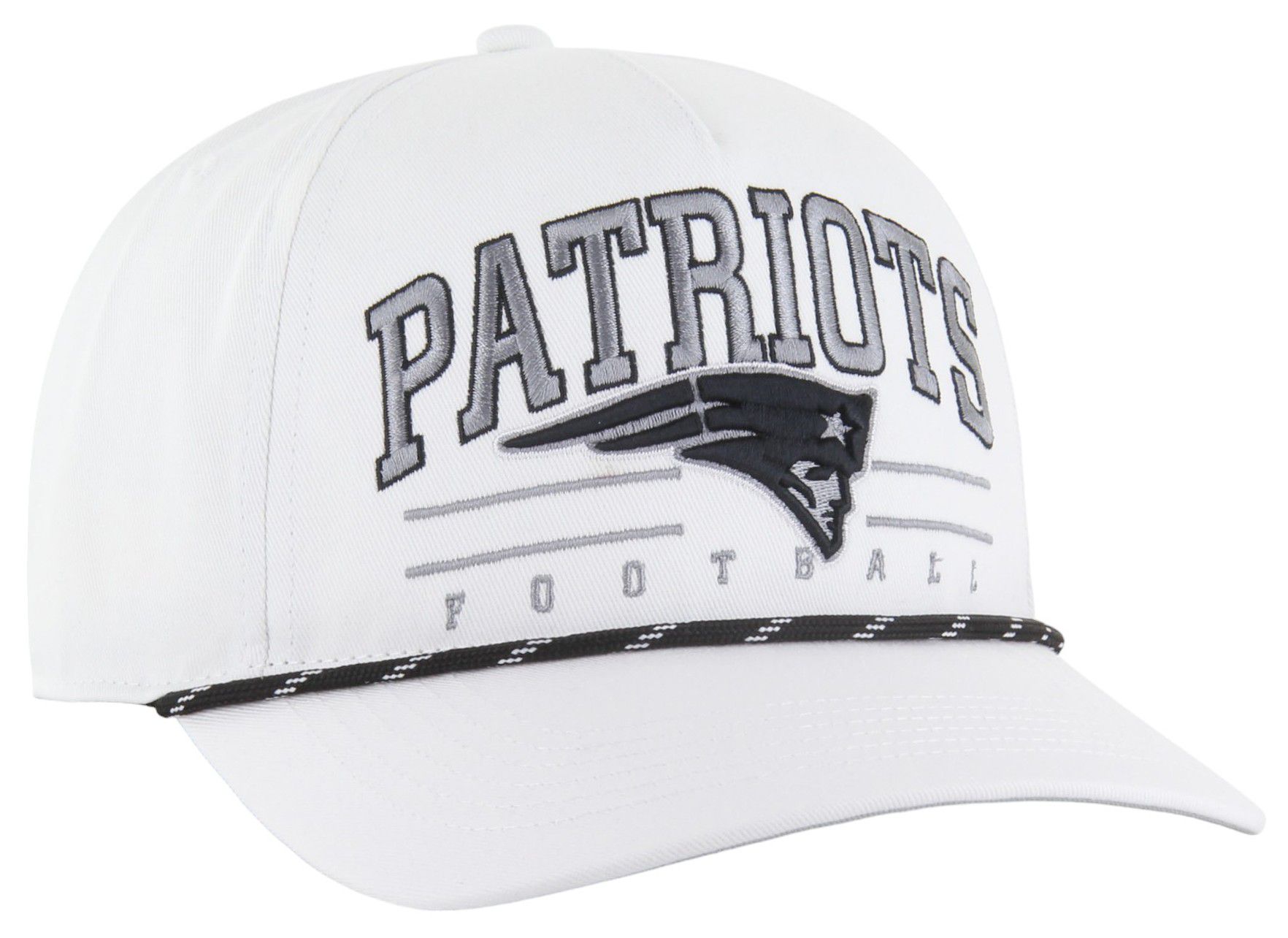 '47 Adult New England Patriots Roscoe White Hitch Adjustable Hat product image