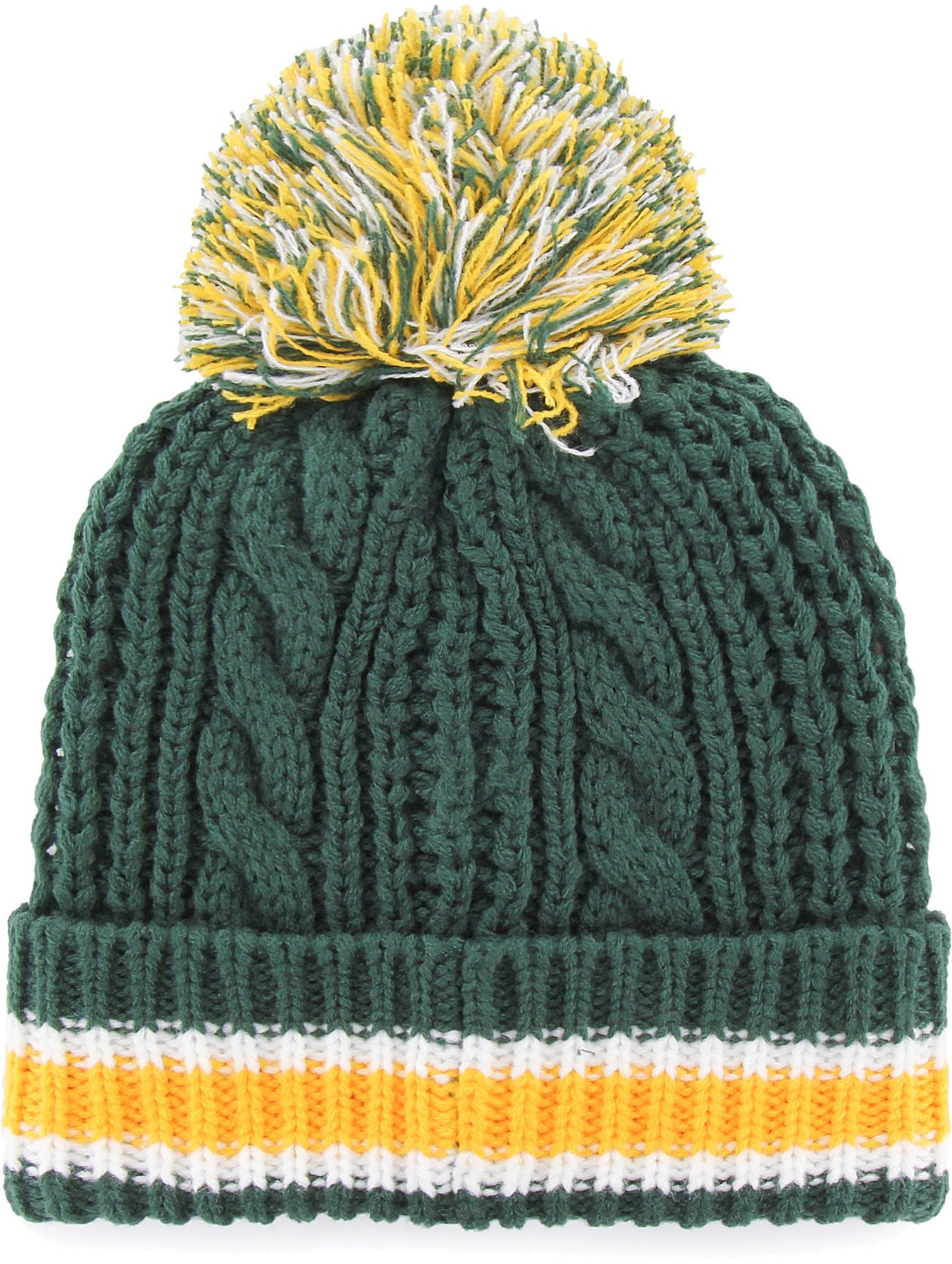 '47 Women's Green Bay Packers Sorority Green Cuffed Pom Knit product image