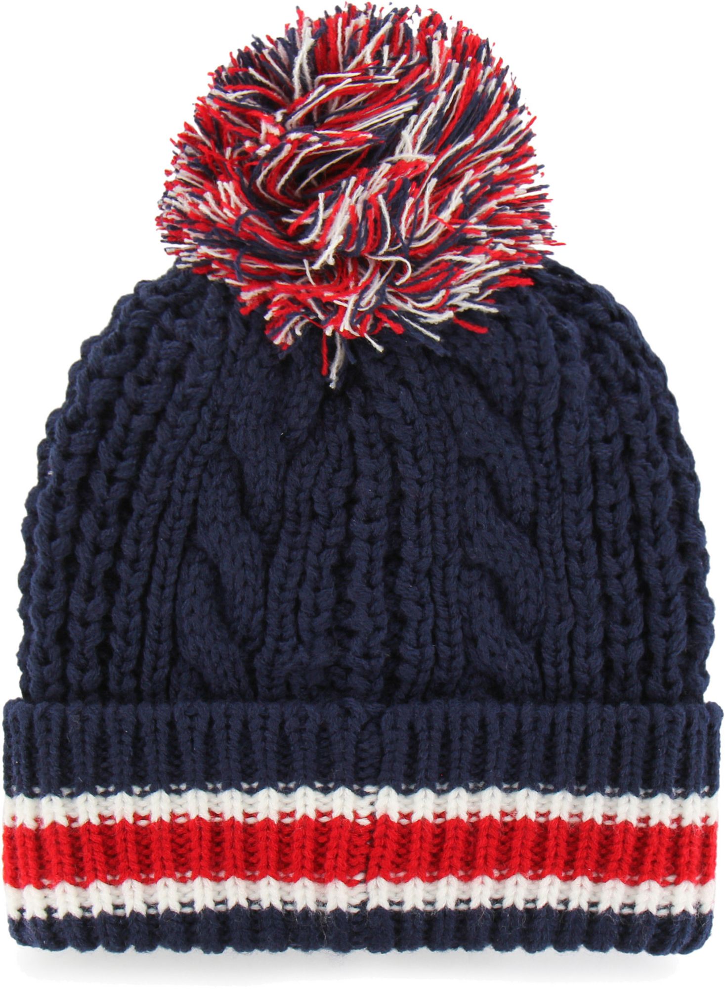 '47 Women's New England Patriots Sorority Navy Cuffed Pom Knit Beanie product image