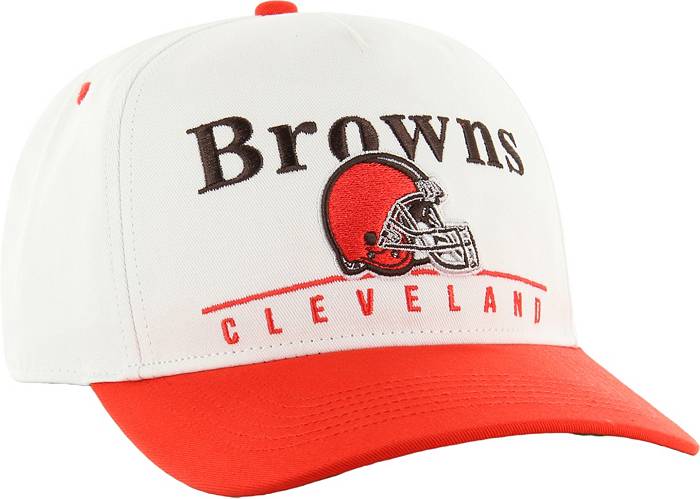 Men's '47 Khaki/Brown Cleveland Browns Wave Hitch Adjustable Hat
