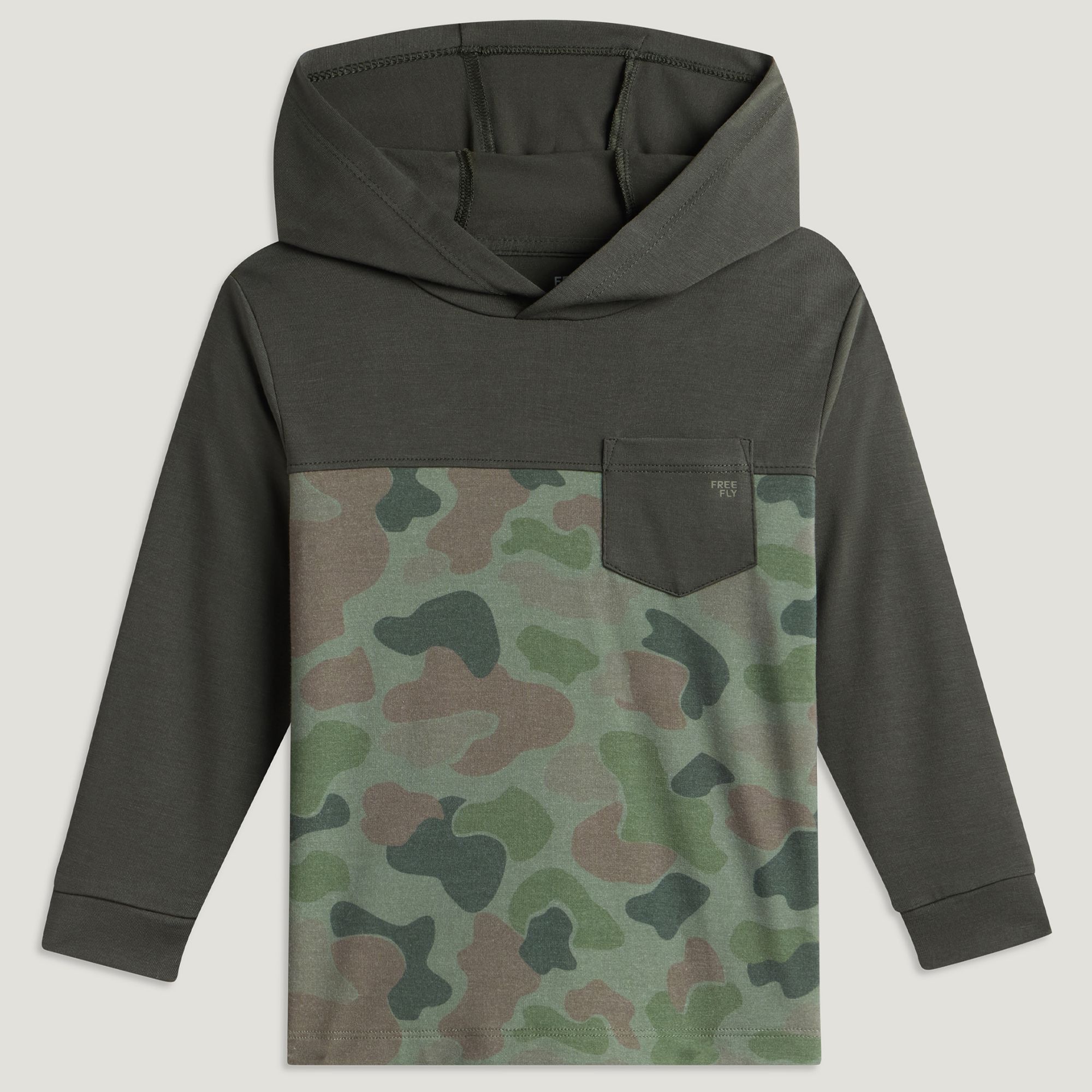 Free Fly Little Kids' Colorblock Bamboo Shade Hoodie product image