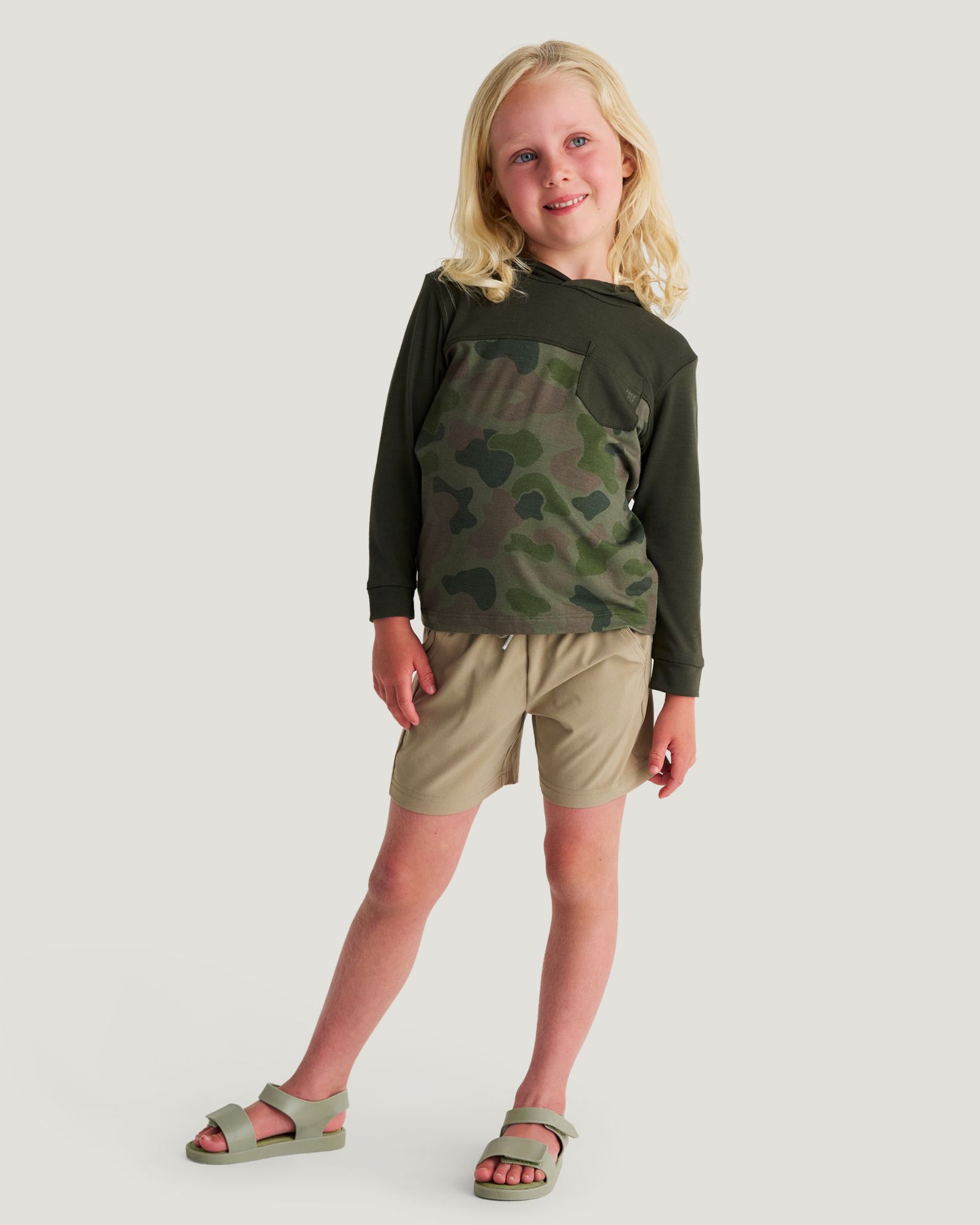 Free Fly Kids' Colorblock Bamboo Shade Hoodie product image
