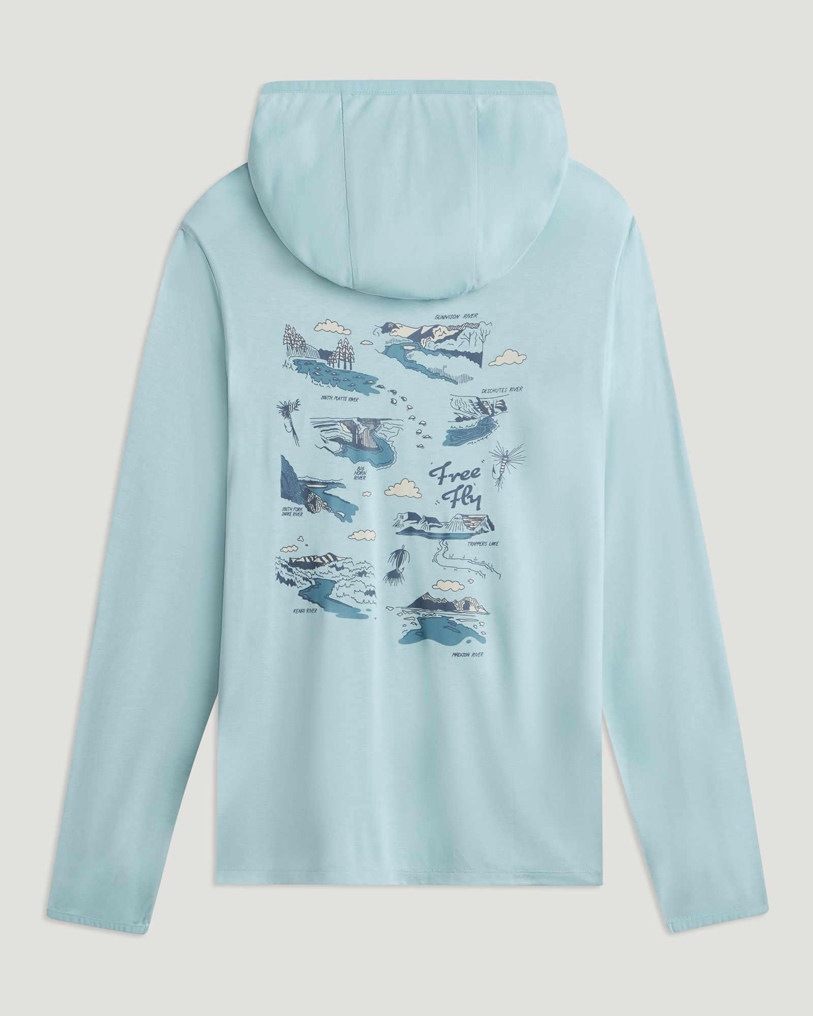 Free Fly Men's Bamboo Lightweight Graphic Hoodie product image