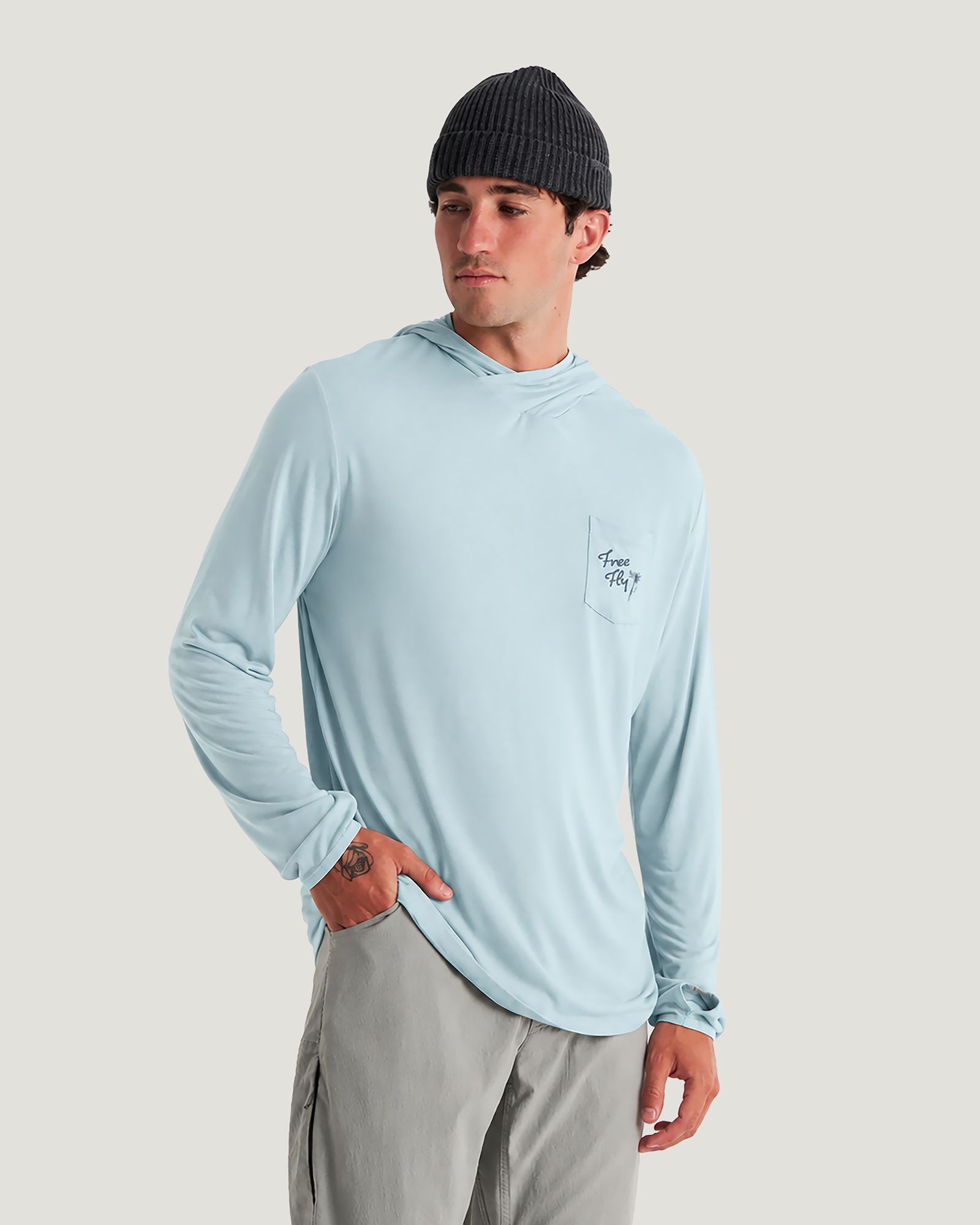 Free Fly Men's Bamboo Lightweight Graphic Hoodie product image