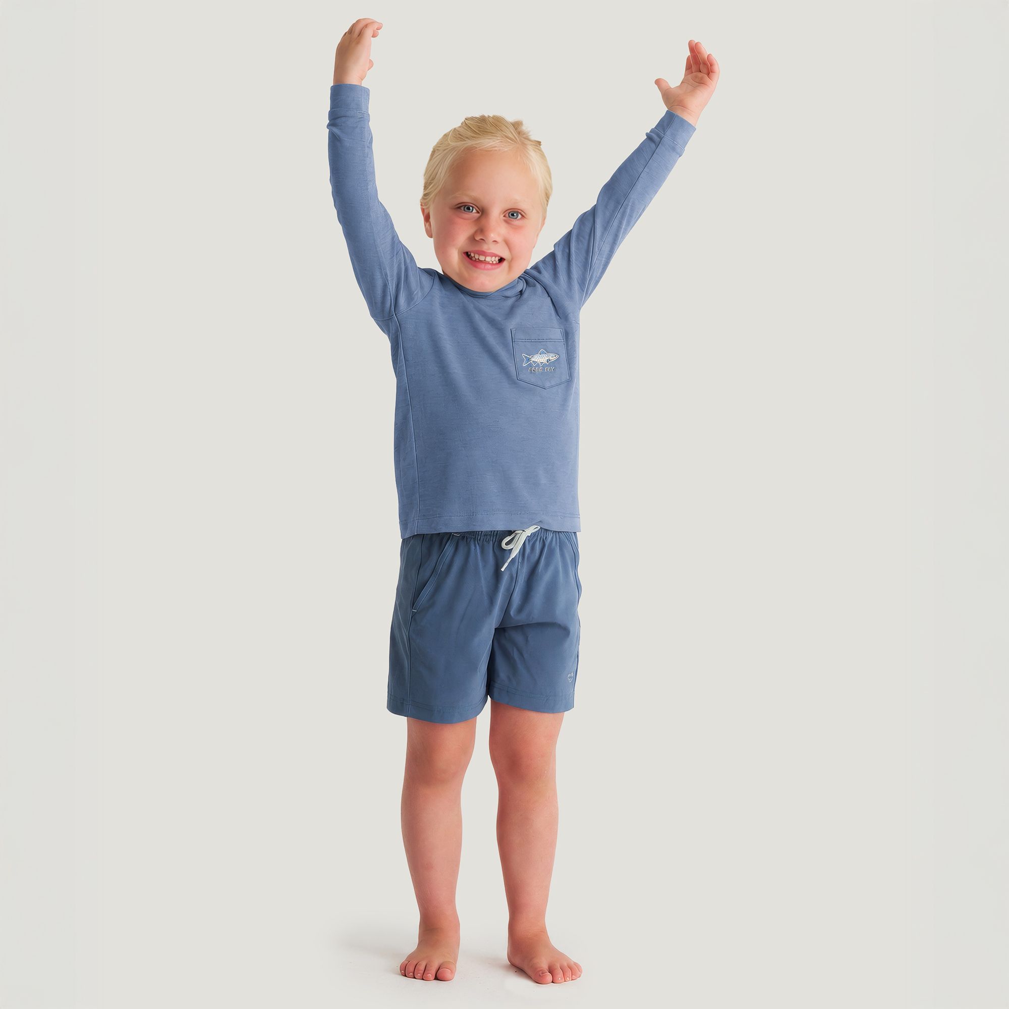 Free Fly Little Kids' Bamboo Shade Graphic Hoodie product image