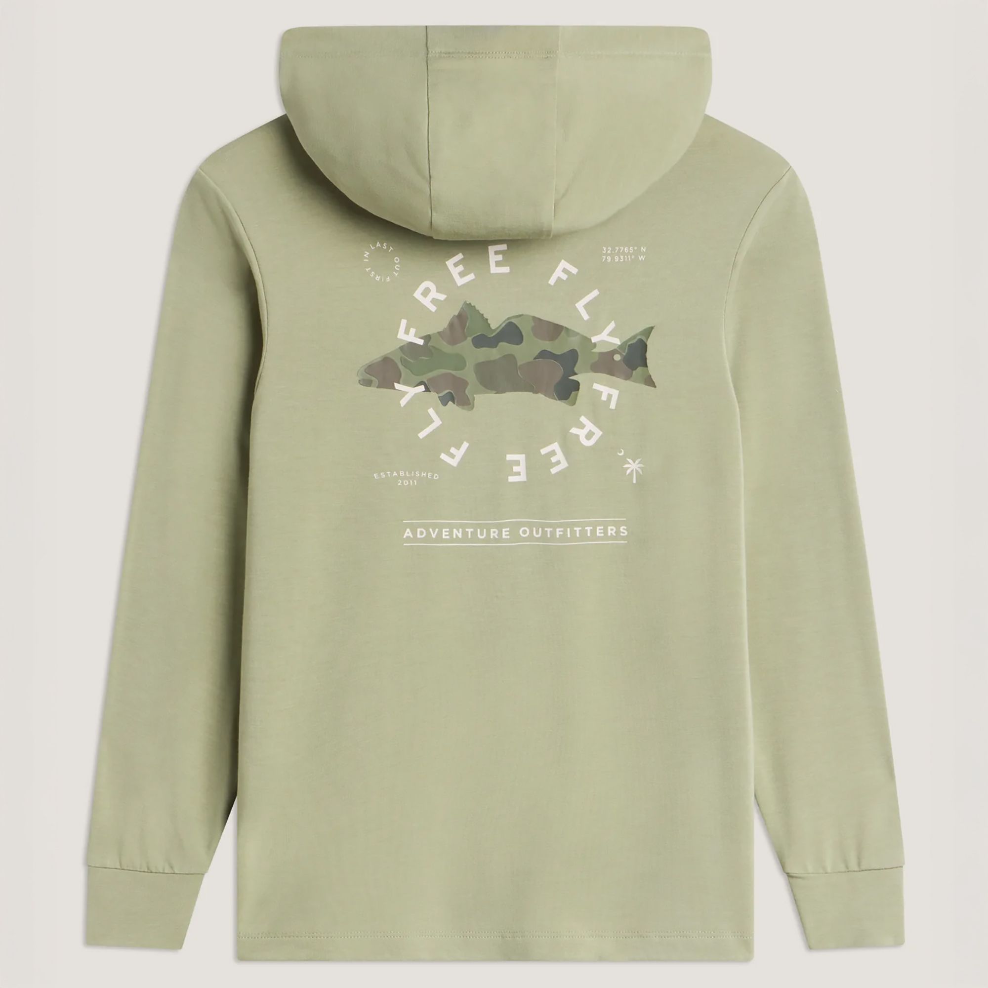 Free Fly Kids' Bamboo Shade Graphic Hoodie product image