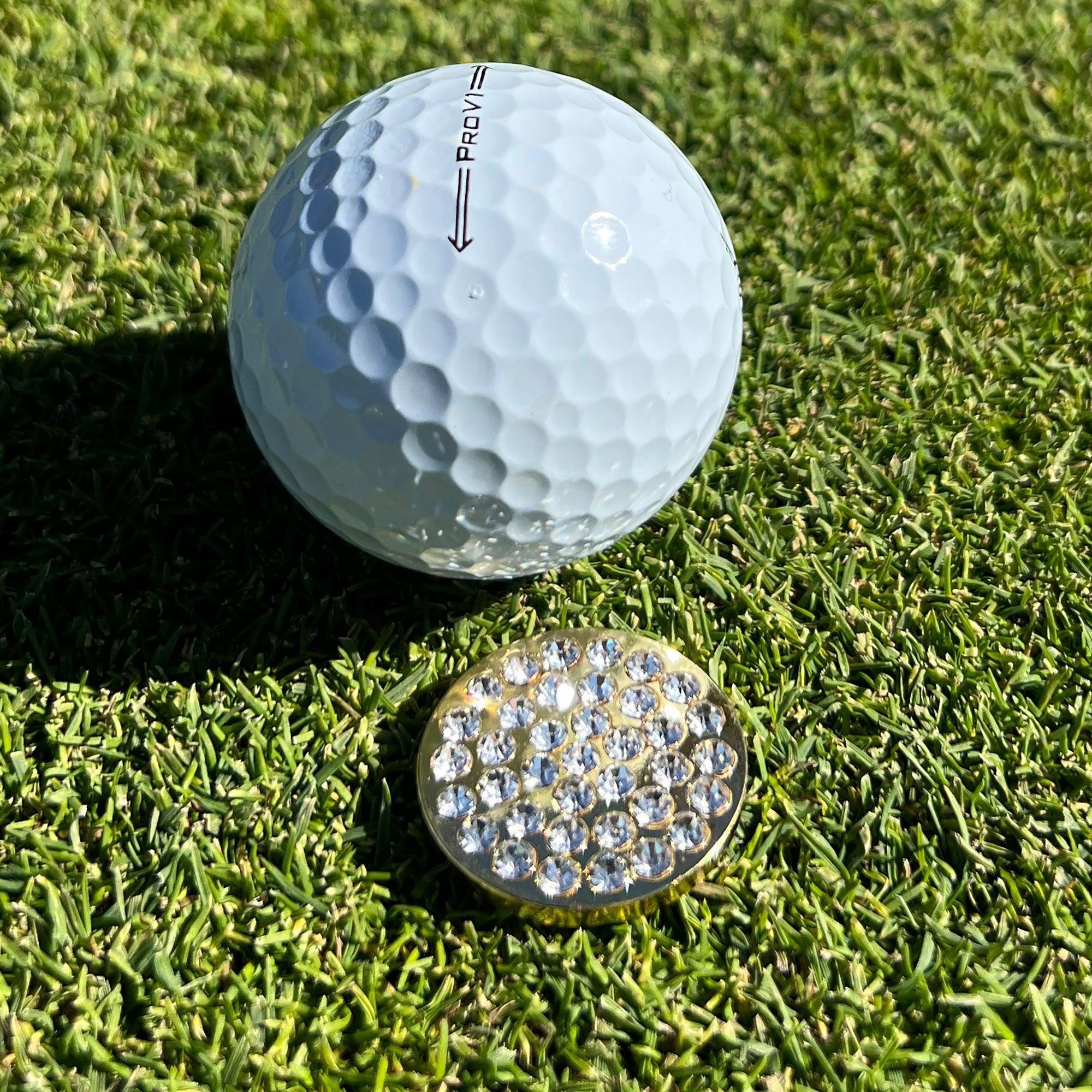 birdiegirl Crystal Bling Golf Ball Marker & Hat Clip product image