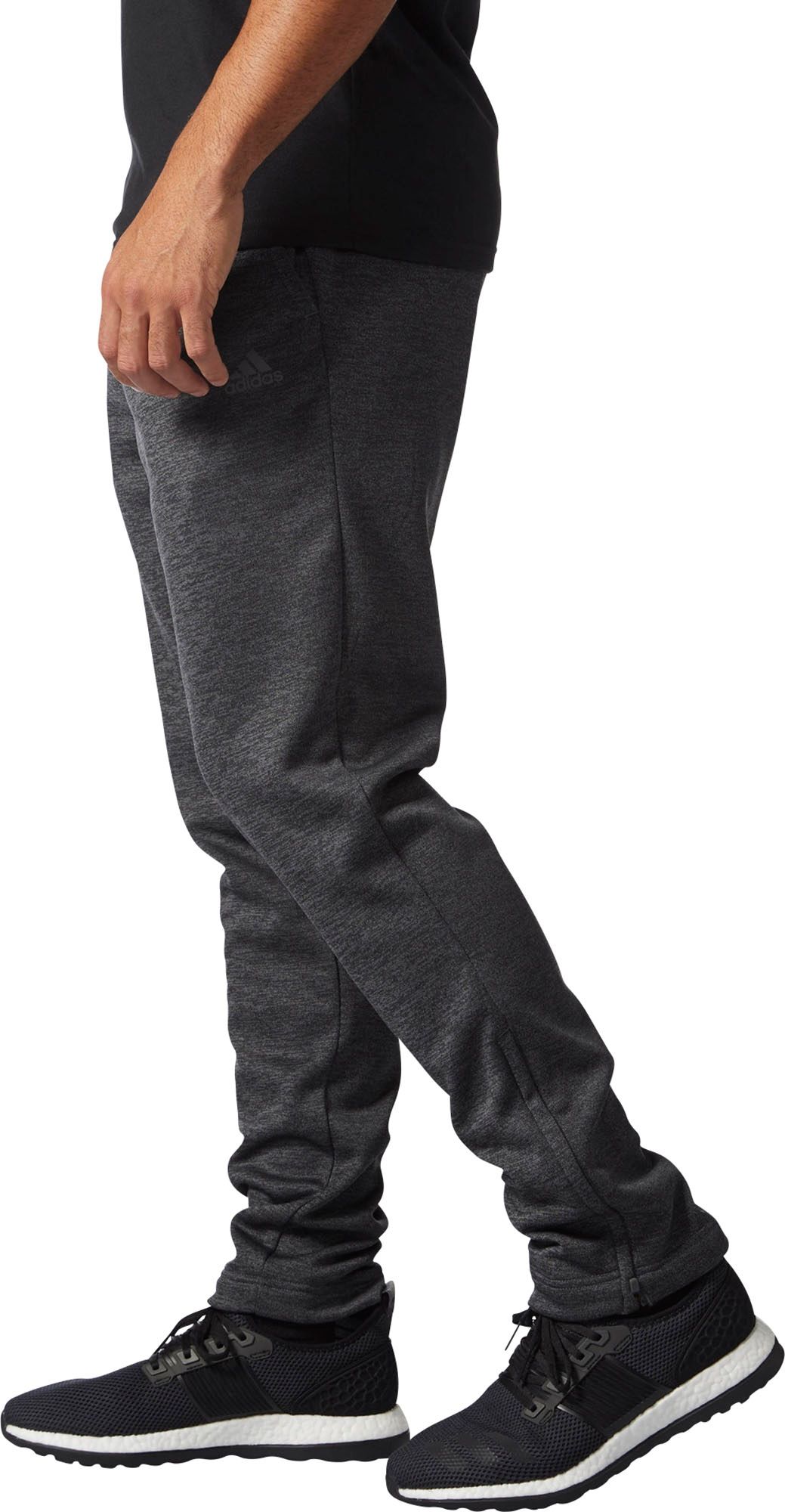 adidas men's team issue tapered fleece pants