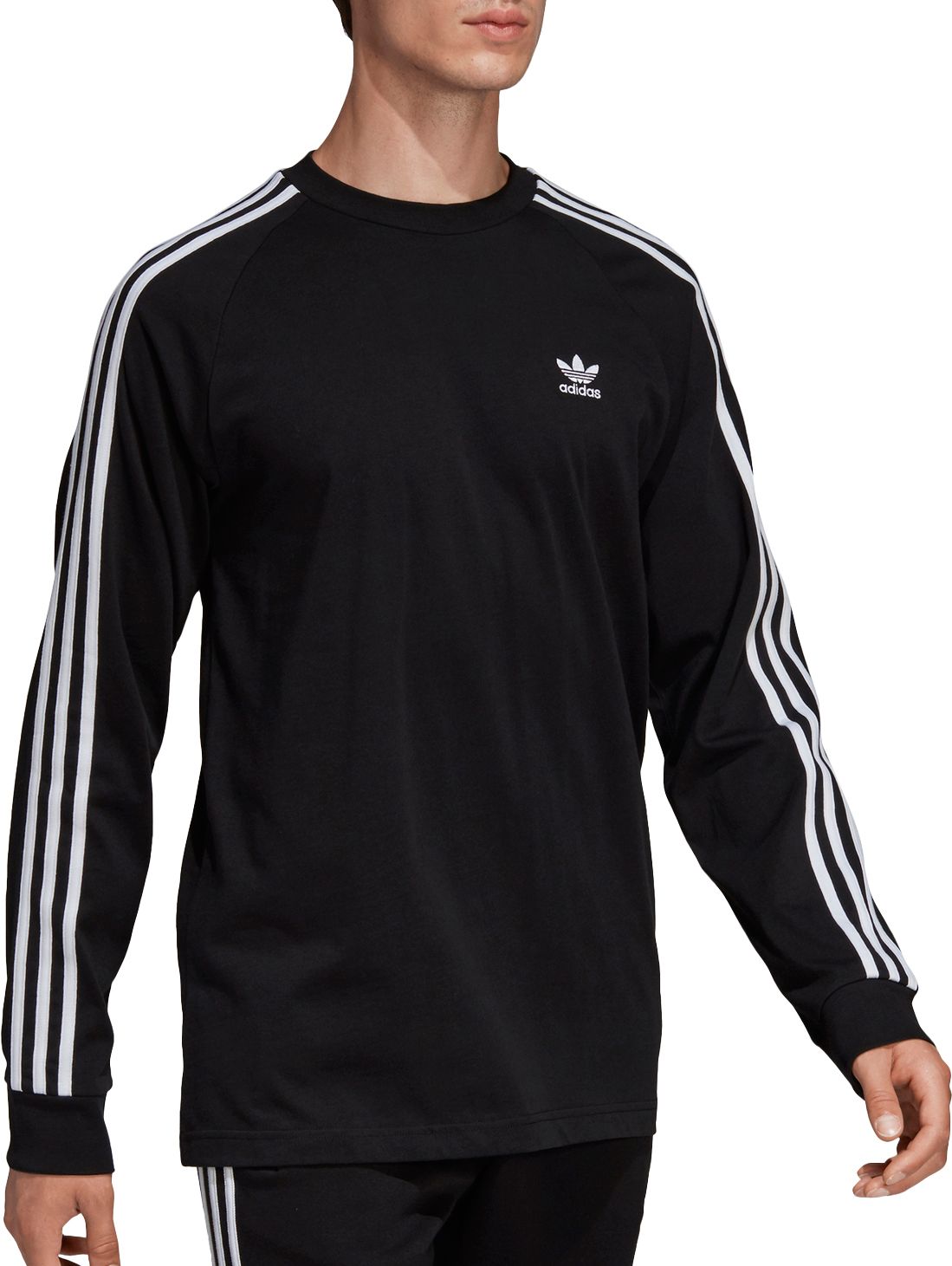 long sleeve white adidas top