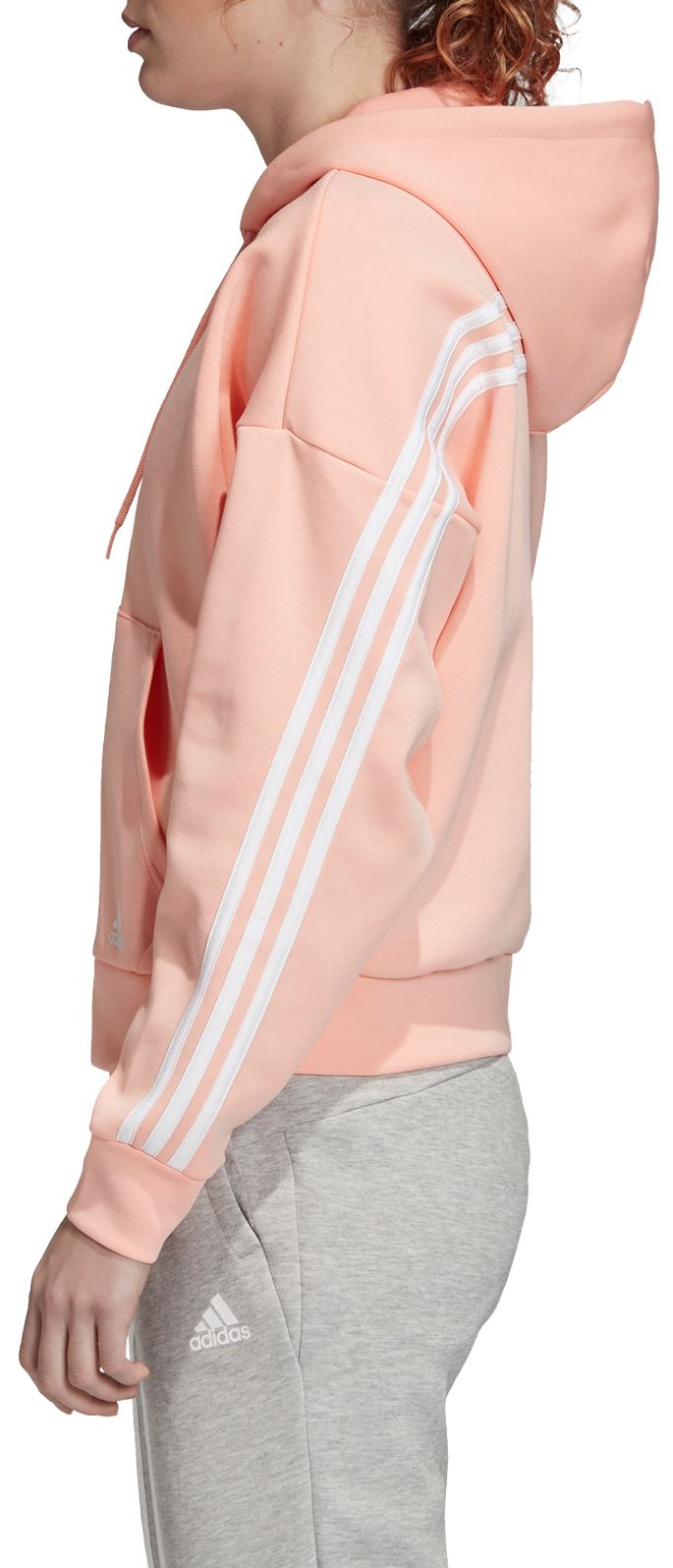 Women's Must Have 3 Stripe Zip Hoodie Women's Must Have 3 Stripe Zip Hoodie