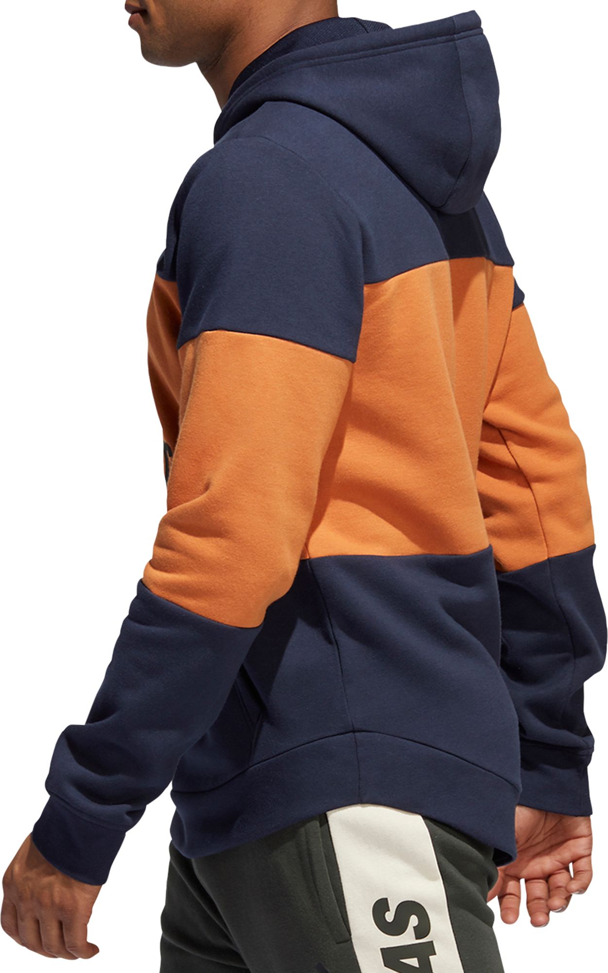 adidas men's post game fleece badge of sport graphic hoodie