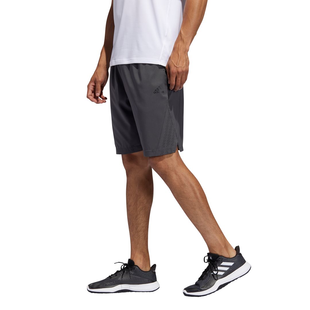 adidas men's axis 20 woven heathered training shorts