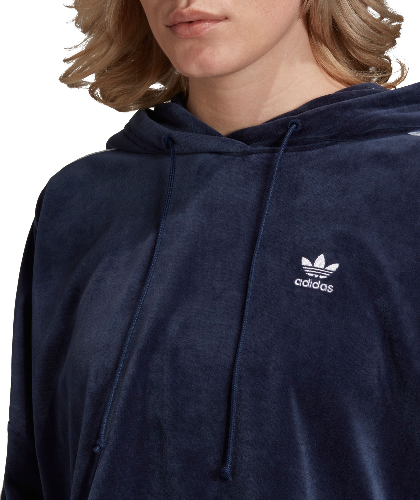 adidas velour hoodie