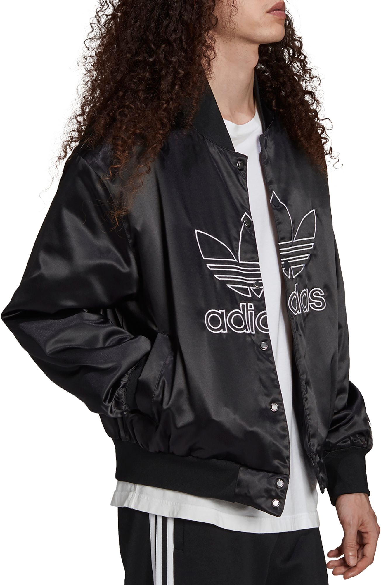 adidas satin bomber