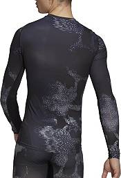 adidas Men's Techfit Allover Print Training Long-Sleeve Top product image